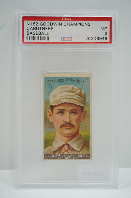 N162 GOODWIN CHAMPIONS Caruthers PSA 3 OLD JUDGE GYPSY QUEEN CIGS