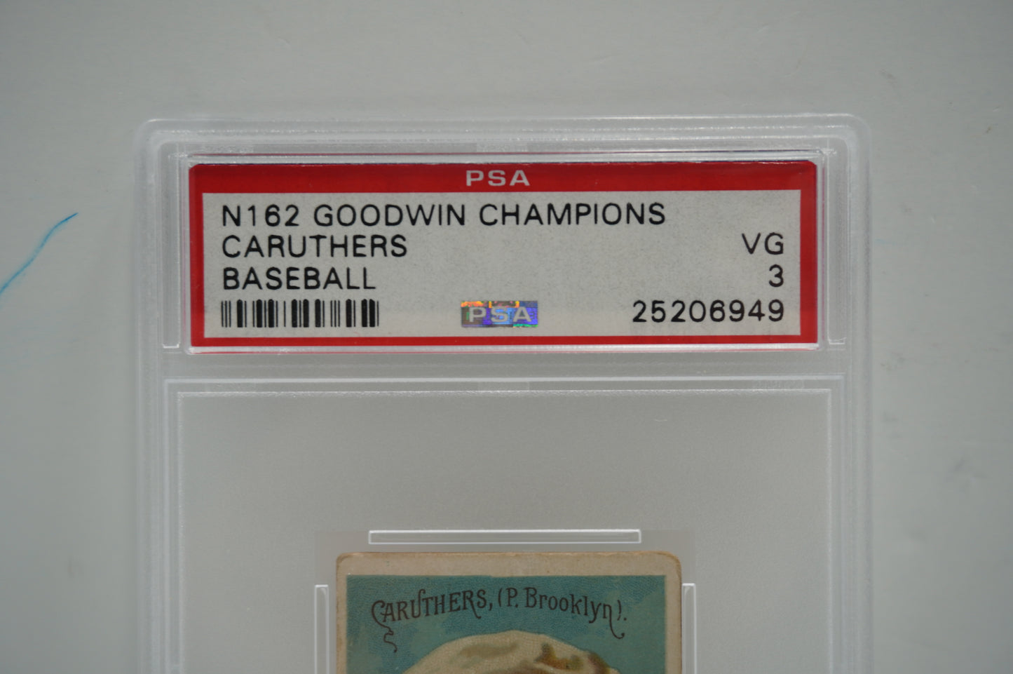 N162 GOODWIN CHAMPIONS Caruthers PSA 3 OLD JUDGE GYPSY QUEEN CIGS