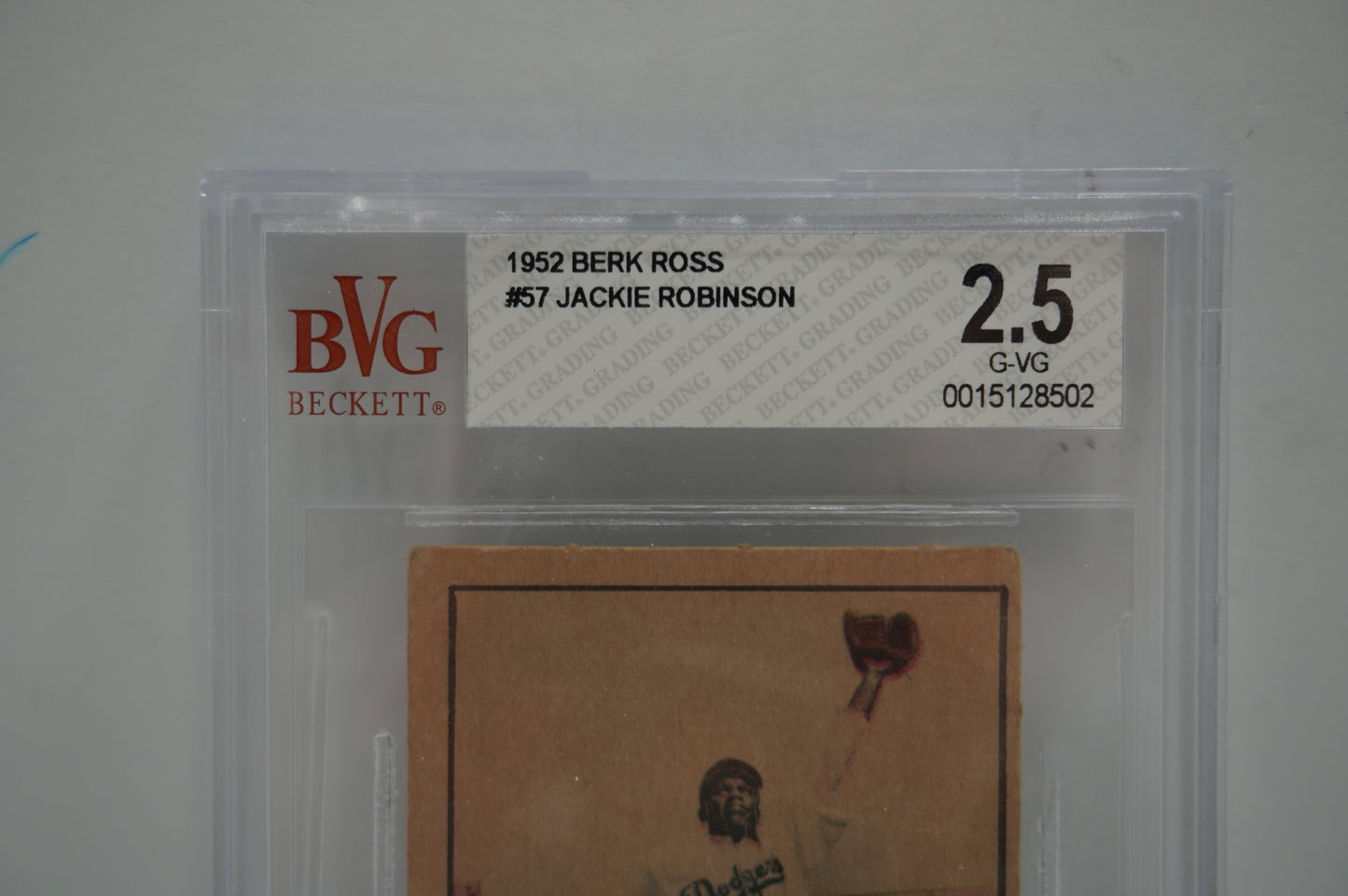 1952 BERK ROSS Jackie Robinson #57 BVG 2.5 BROOKLYN DODGERS