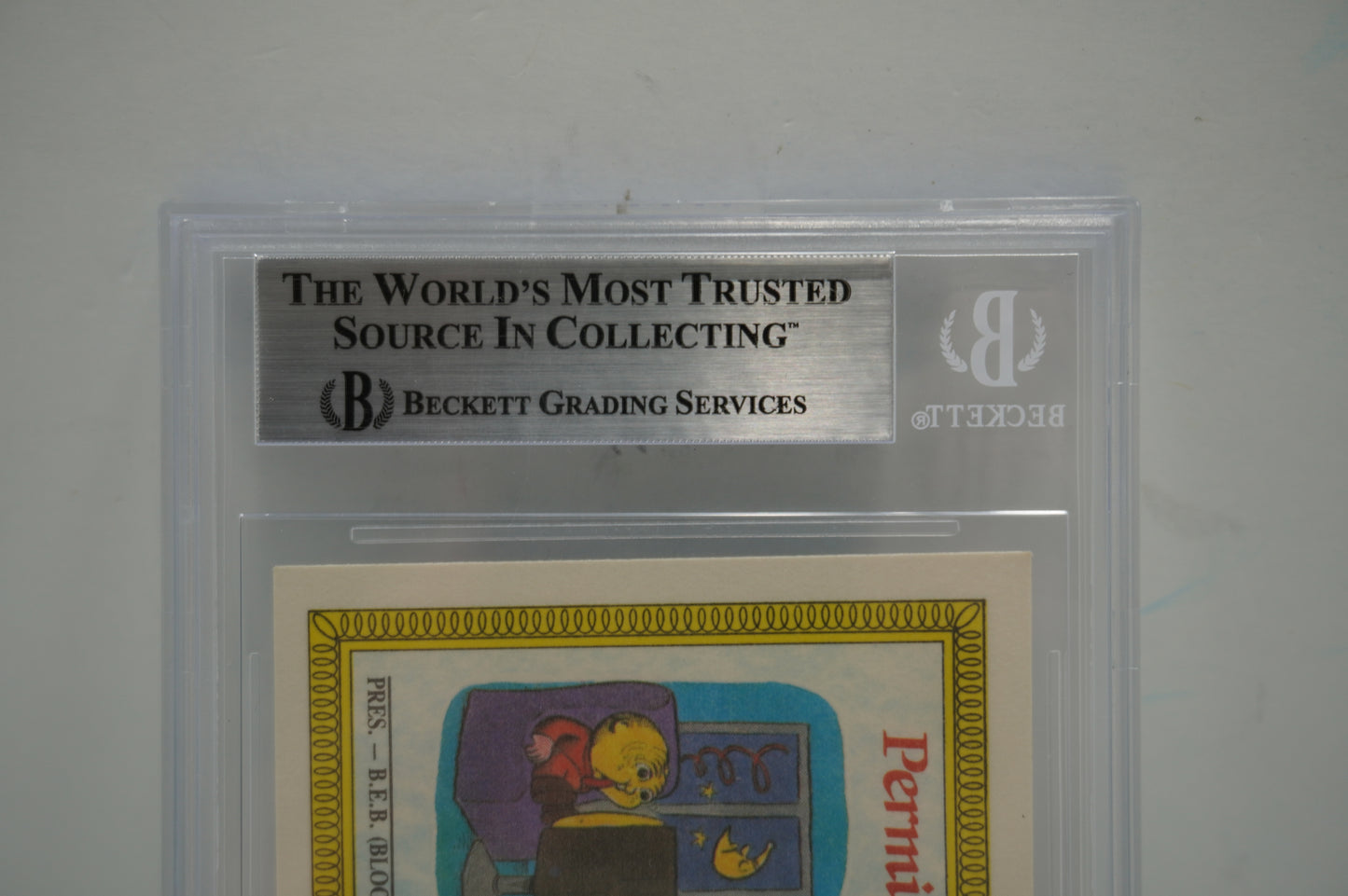 1985 Garbage Pail kids Nasty Nick BGS 7