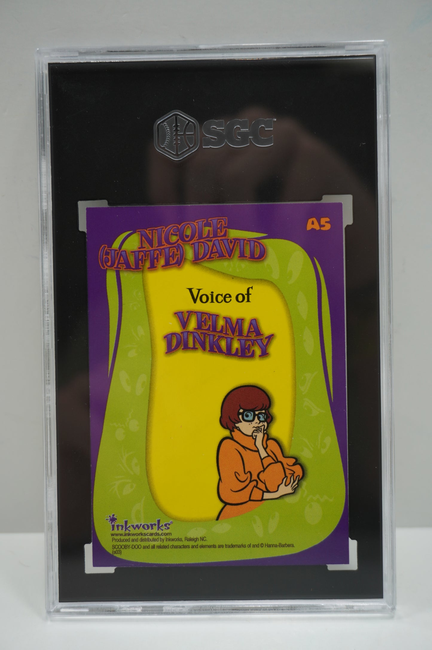 2003 Inkworks Scooby Doo Mysteries and Monsters Nicole David A5 Auto SGC 9.5 (Copy)
