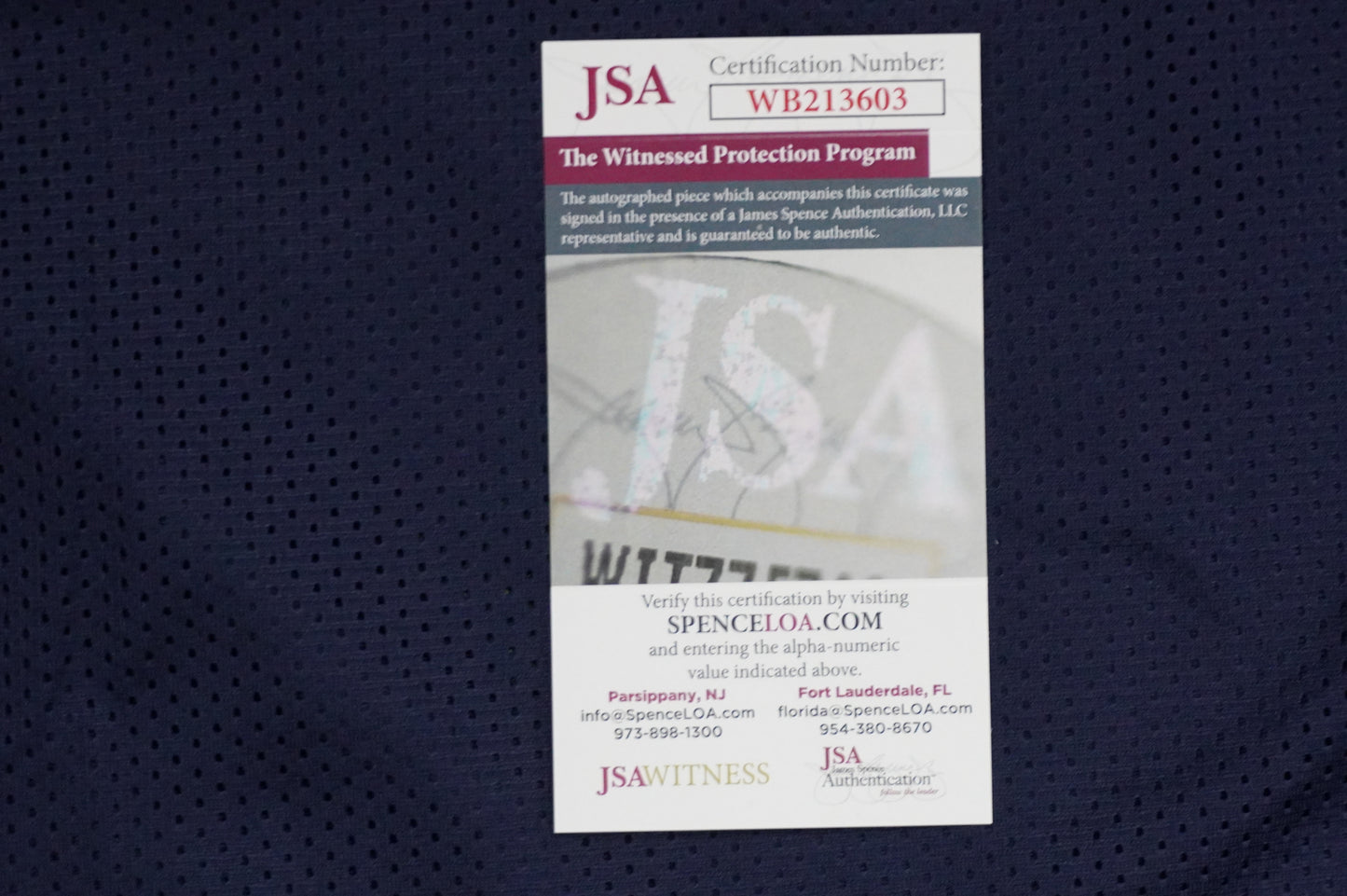 KEVIN SMITH DALLAS COWBOYS SIGNED Blue JERSEY Texas A&M Aggies w/INSCs Med JSA