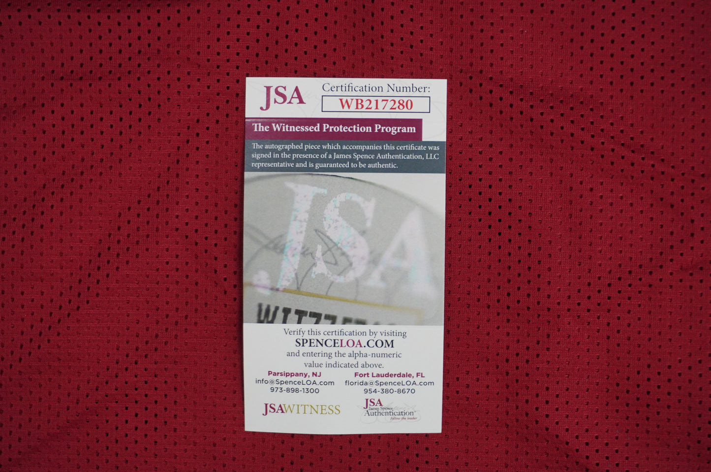 FELIX JONES ARKANSAS RAZORBACKS SIGNED JERSEY Cowboys XL JSA COA