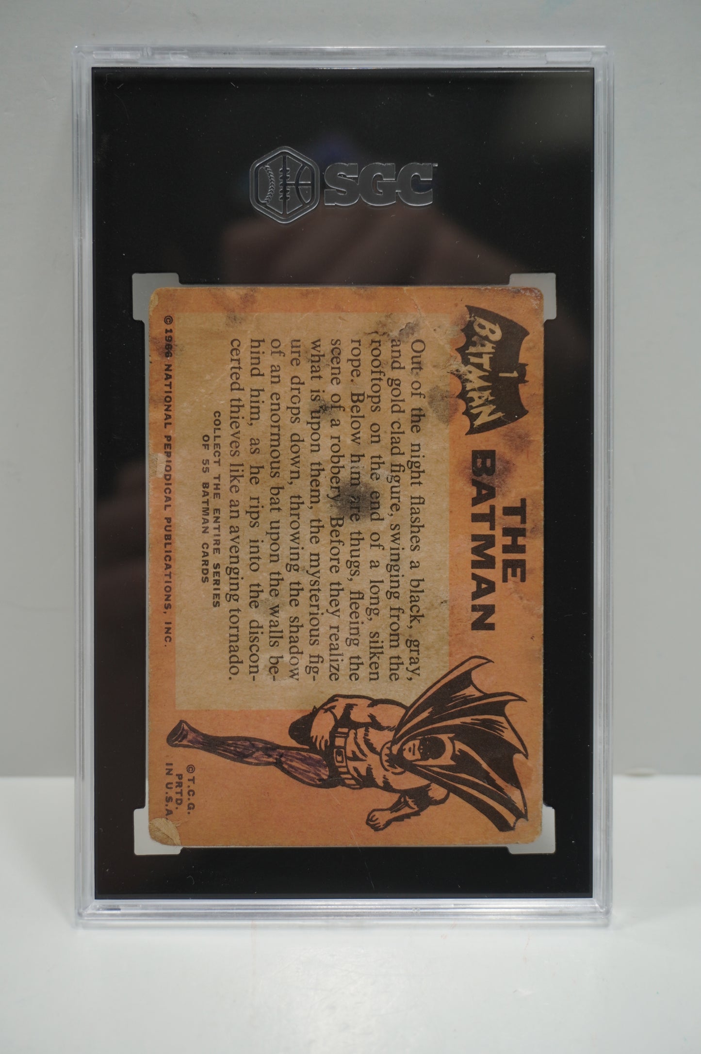 1966 Topps Batman #1 The Batman SGC 1