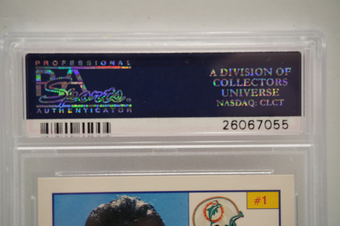 1988 Pro Set Test Dan Marino #1 PSA 9