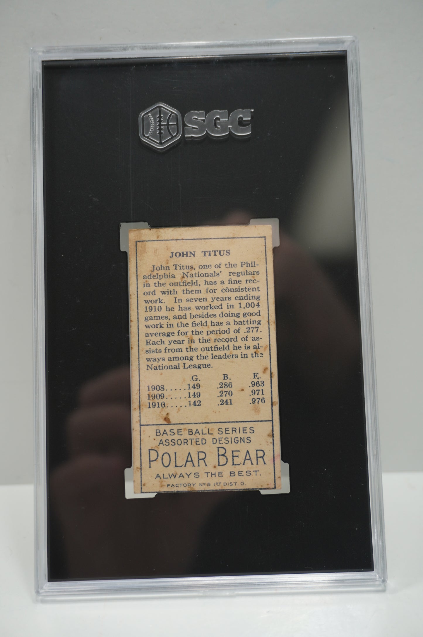 1911 Polar Bear T205 John Titus SGC 4