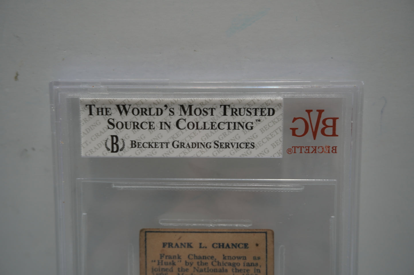 1911 T205 Gold Boarder Frank Chance BVG 2