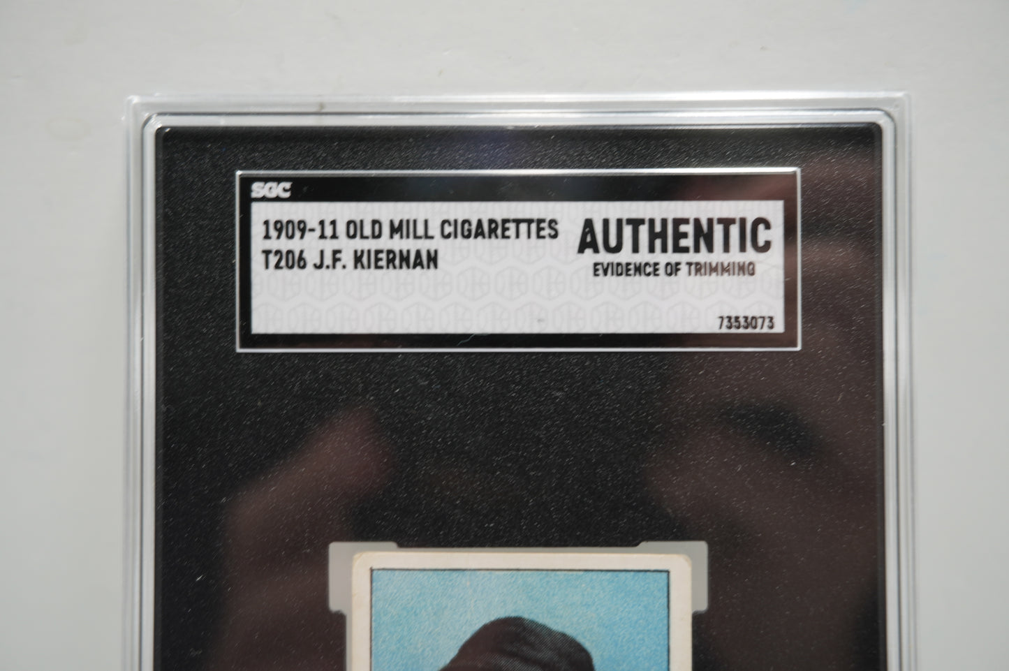 1909-11 Old Mill Cigarettes T206 J.F. Kiernan SGC Authentic