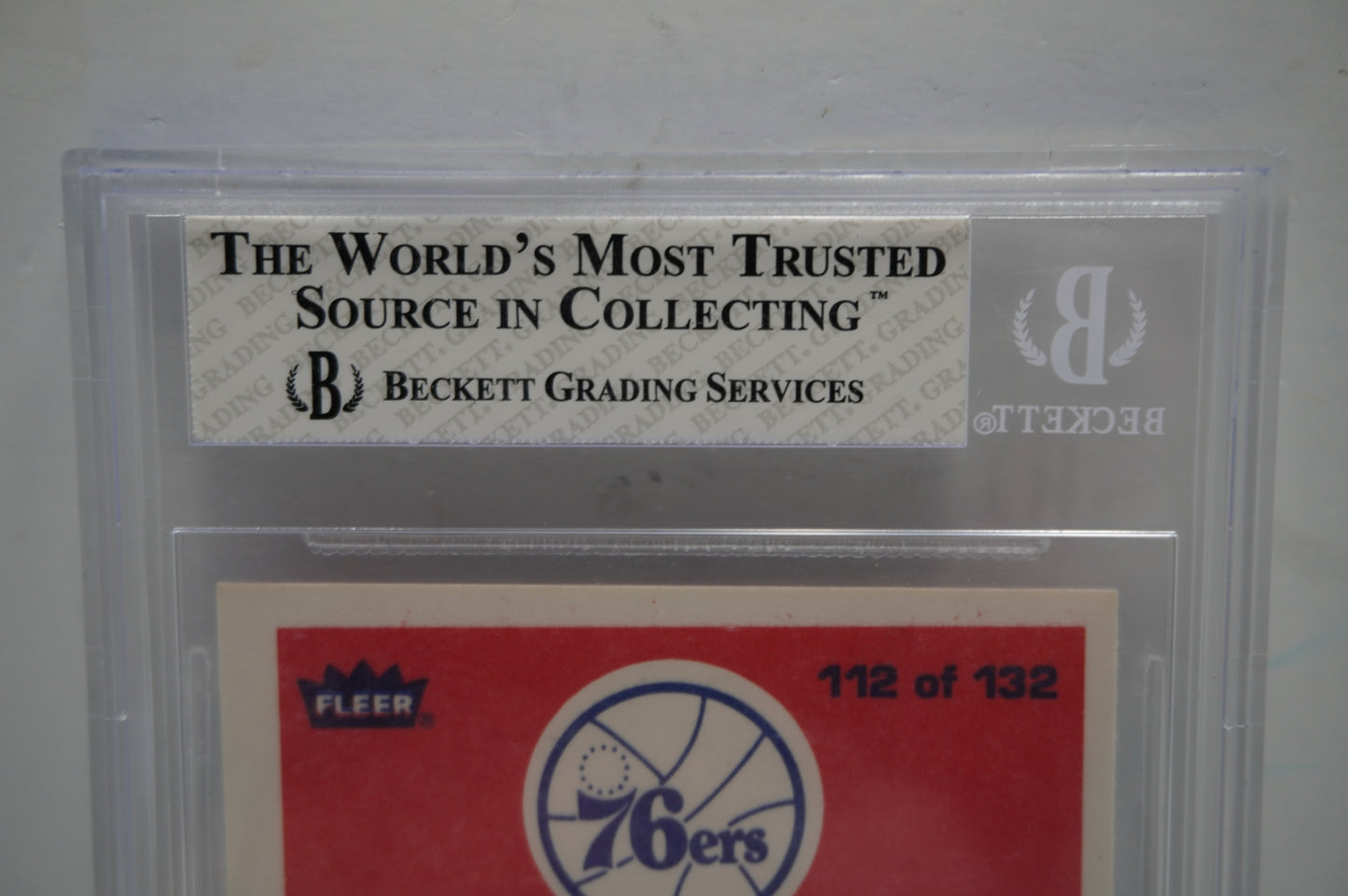 1986-87 Fleer #112 Sedate Threatt Missing Ink BGS 7