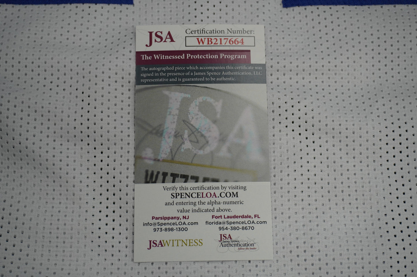 EVERSON WALLS DALLAS COWBOYS SIGNED JERSEY XL NY Giants w/57 Ints JSA COA