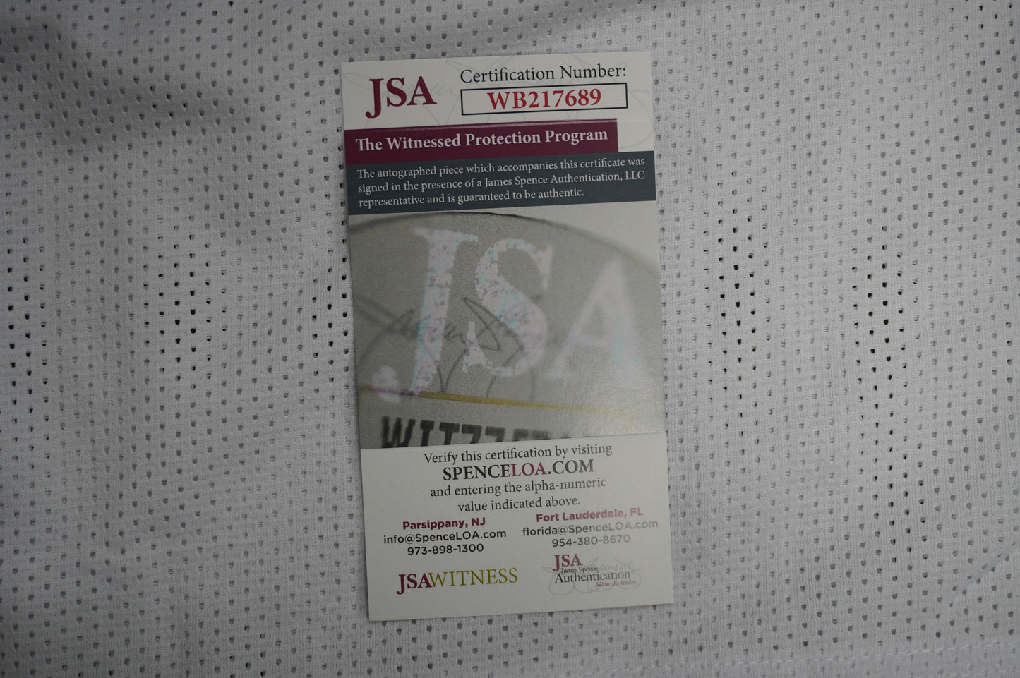 EVERSON WALLS DALLAS COWBOYS SIGNED JERSEY M NY Giants w/57 Ints JSA COA