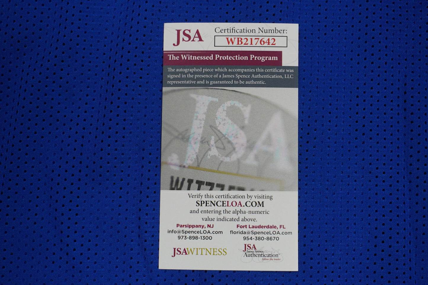 EVERSON WALLS NY Giants SIGNED JERSEY Cowboys XL w/SBXXV Champs JSA COA