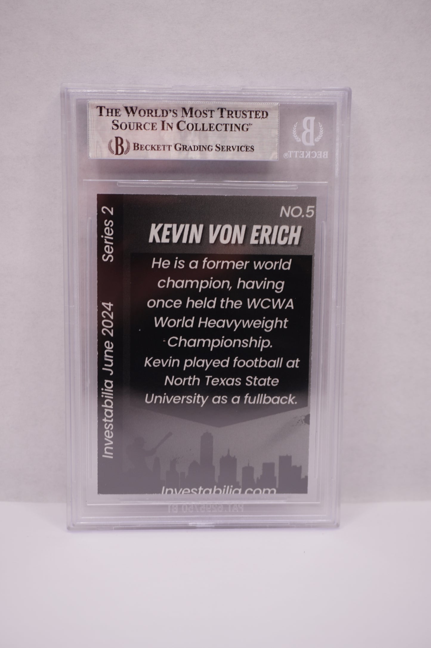 2024 JUNE INVESTABILIA SERIES 2 KEVIN VON ERICH #5 BGS AUTH. AUTO