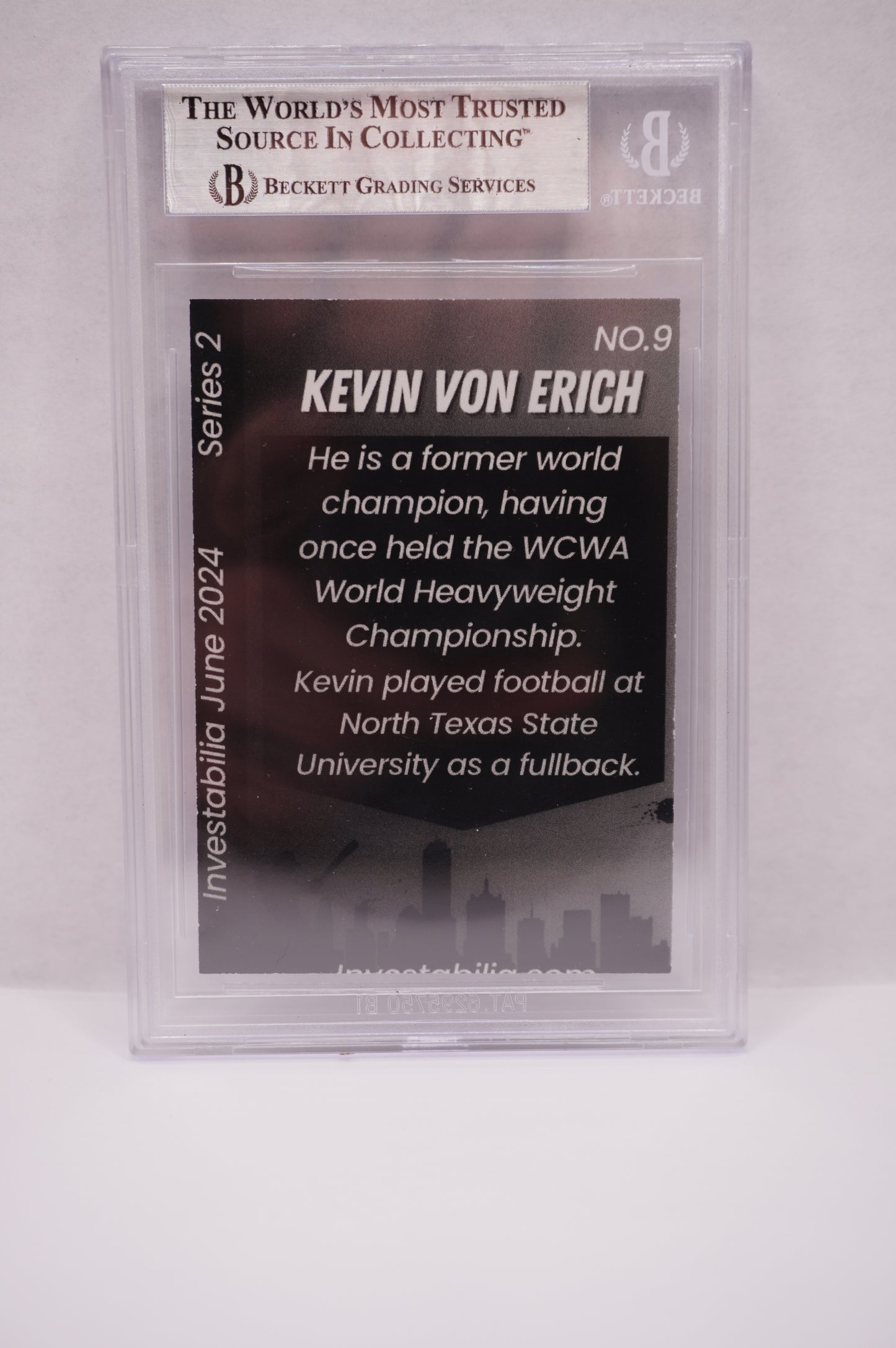 2024 JUNE INVESTABILIA SERIES 2 KEVIN VON ERICH #9 BGS AUTH. AUTO