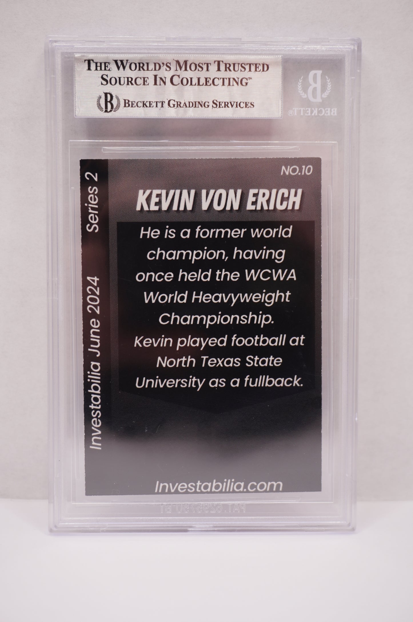 2024 JUNE INVESTABILIA SERIES 2 KEVIN VON ERICH #10 BGS AUTH. AUTO