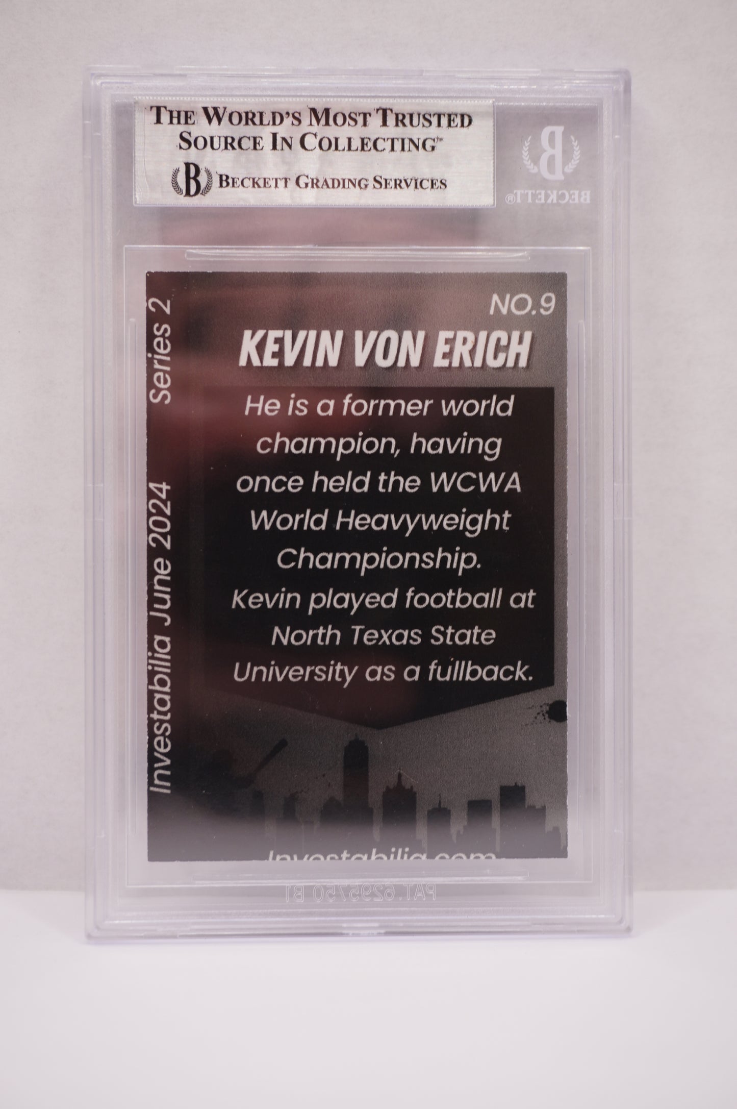 2024 JUNE INVESTABILIA SERIES 2 KEVIN VON ERICH #9 BGS AUTH. AUTO