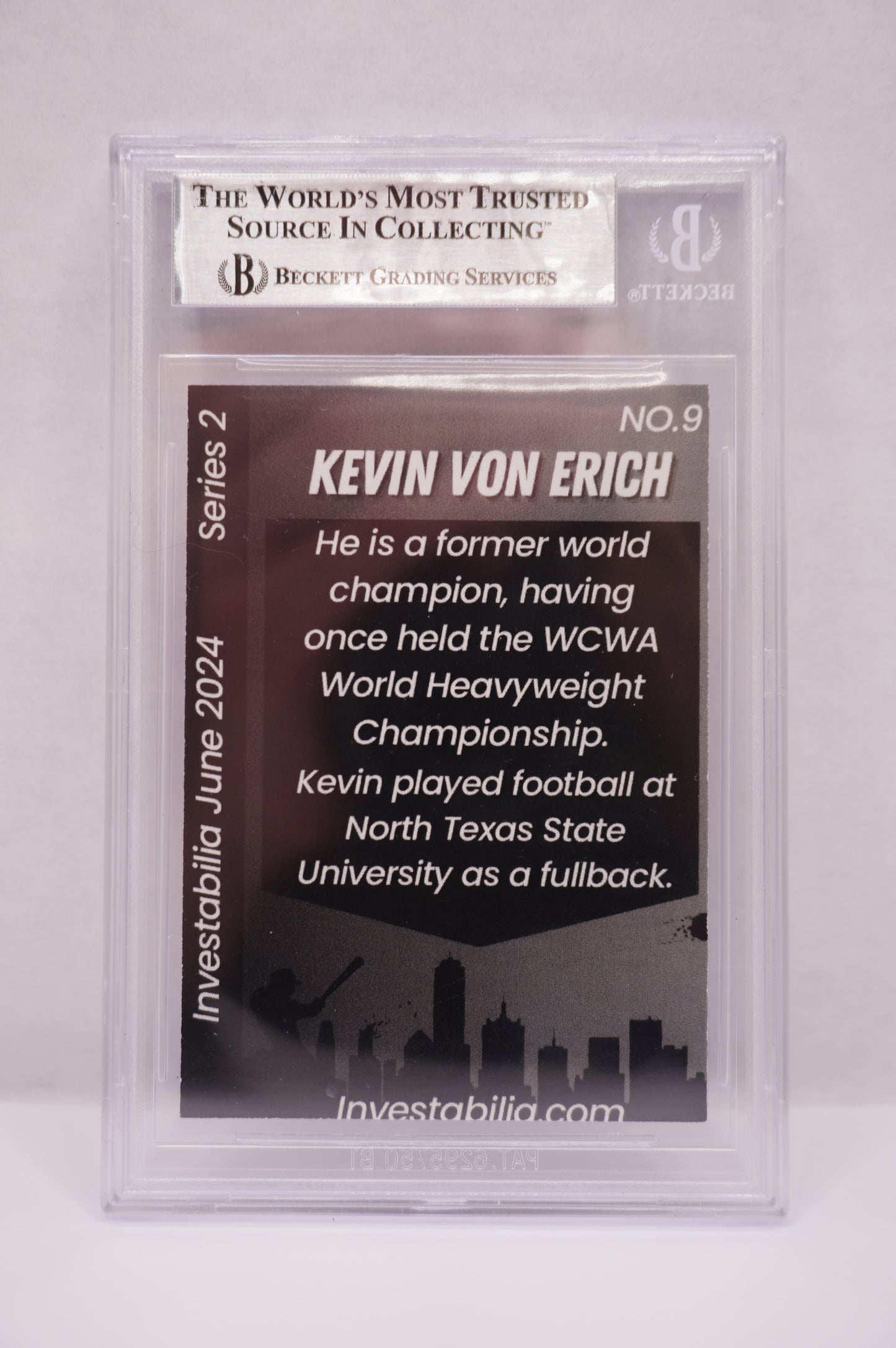 2024 JUNE INVESTABILIA SERIES 2 KEVIN VON ERICH #9 BGS AUTH. AUTO