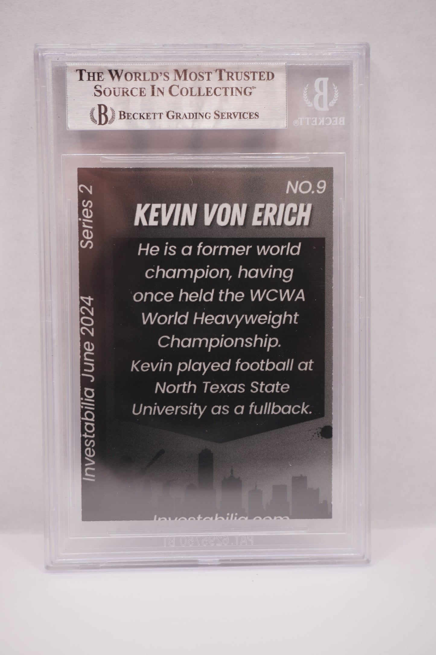 2024 JUNE INVESTABILIA SERIES 2 KEVIN VON ERICH #9 BGS AUTH. AUTO