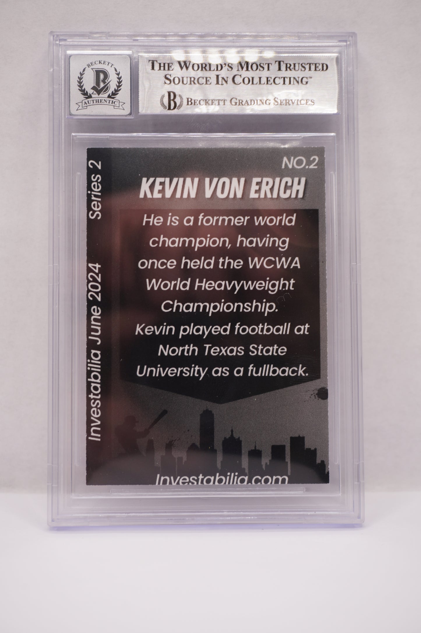 2024 JUNE INVESTABILIA SERIES 2 KEVIN VON ERICH #2 BGS AUTH. AUTO