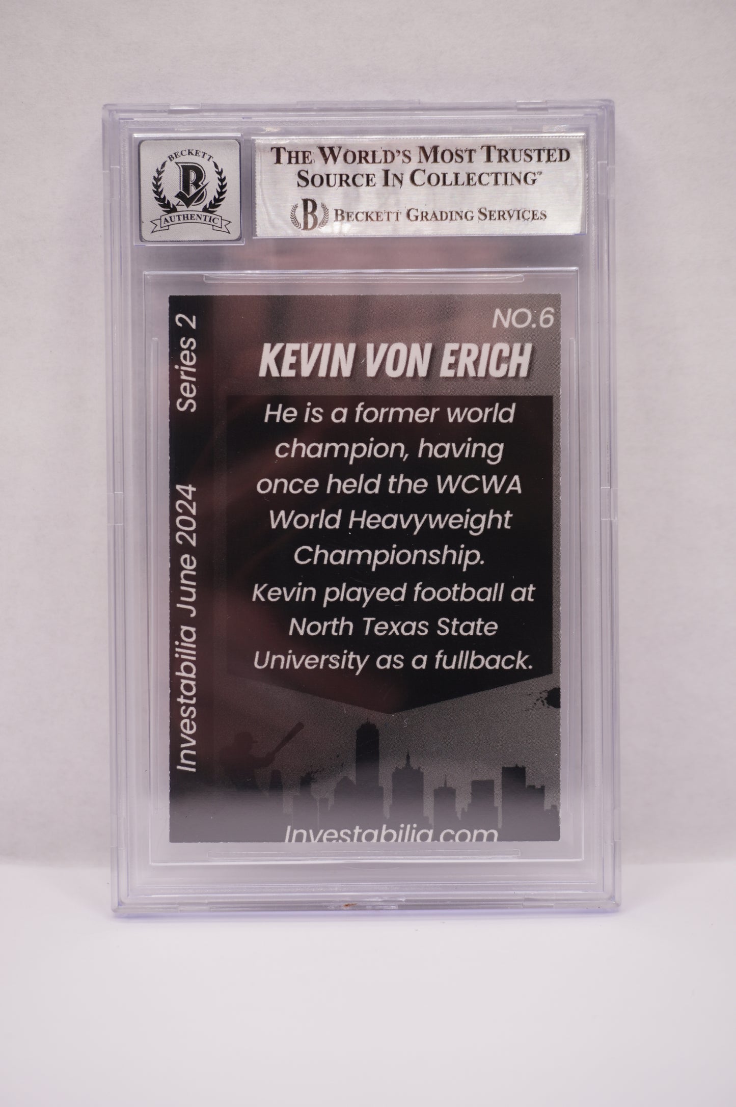2024 JUNE INVESTABILIA SERIES 2 KEVIN VON ERICH #6 BGS AUTH. AUTO