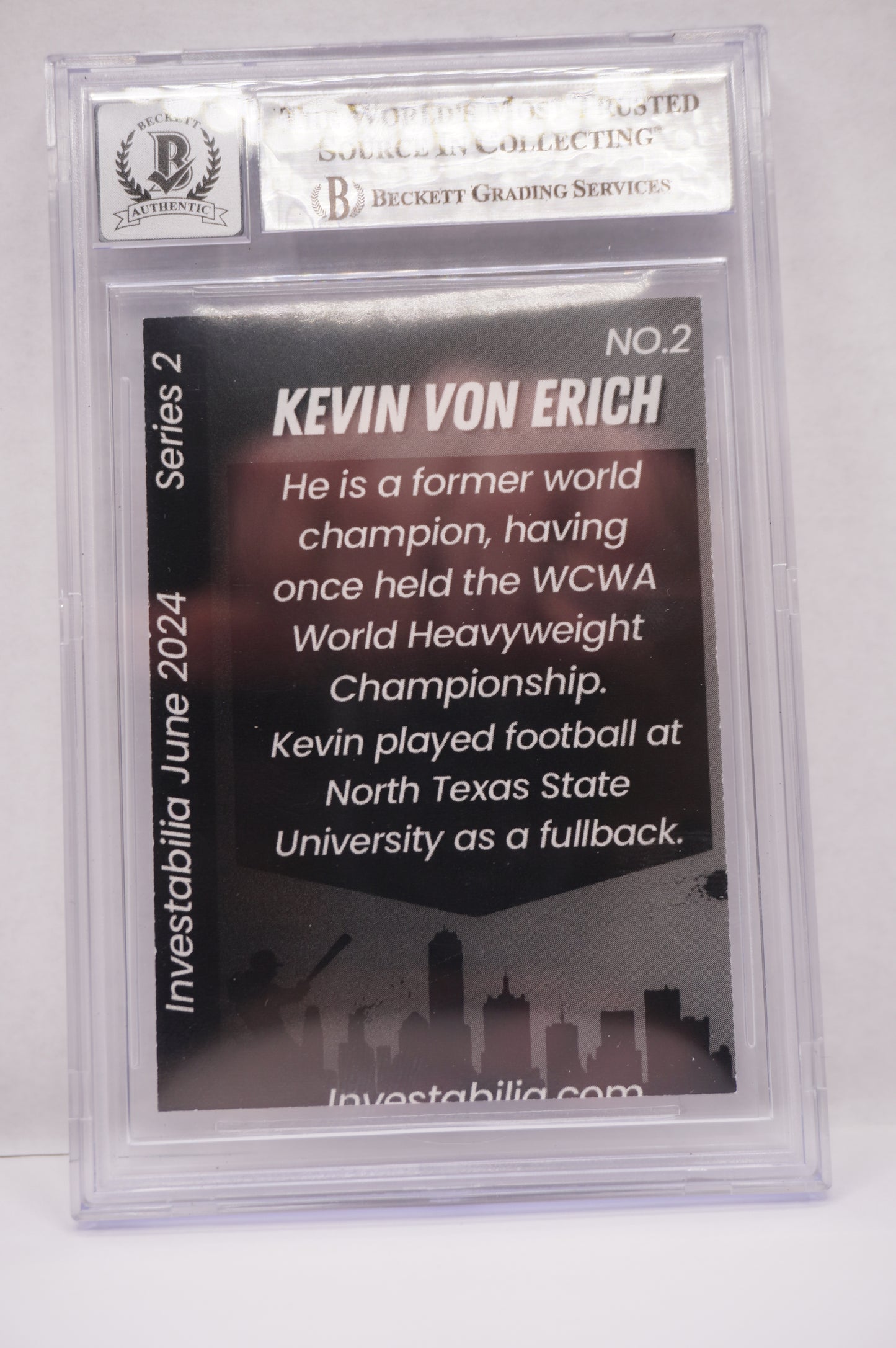 2024 JUNE INVESTABILIA SERIES 2 KEVIN VON ERICH #2 BGS AUTH. AUTO