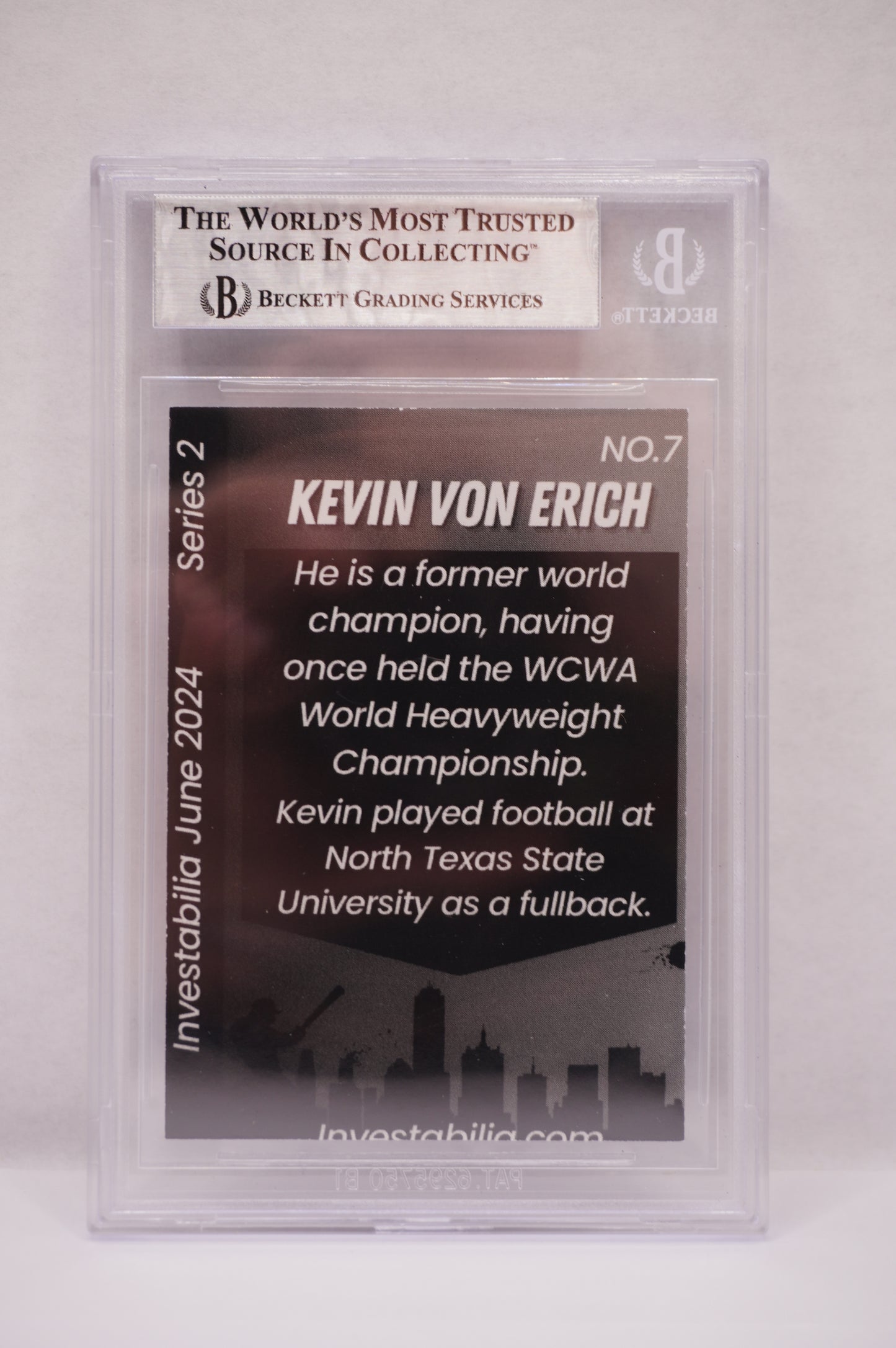 2024 JUNE INVESTABILIA SERIES 2 KEVIN VON ERICH #7 BGS AUTH. AUTO