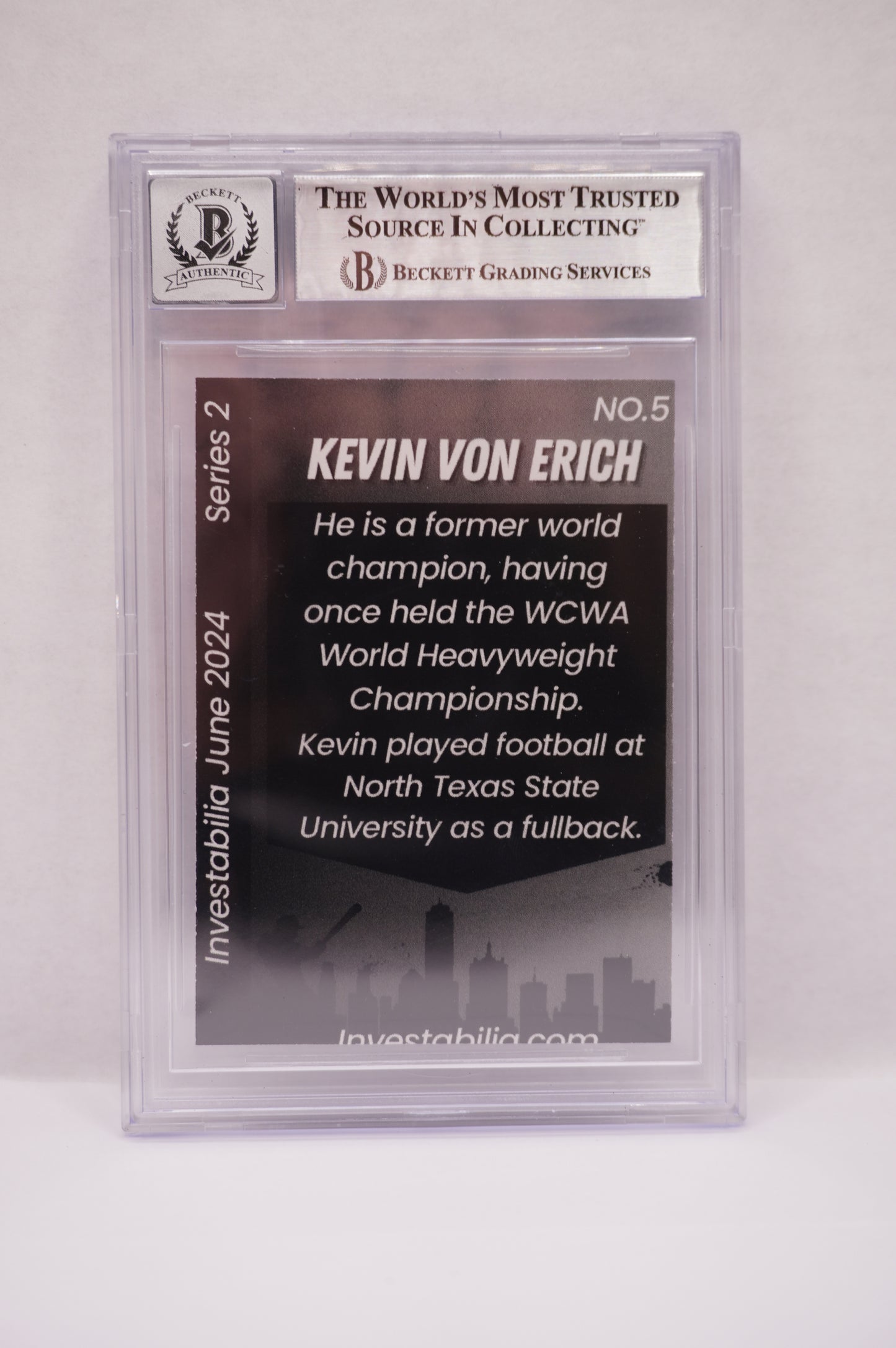 2024 JUNE INVESTABILIA SERIES 2 KEVIN VON ERICH #5 BGS AUTH. AUTO