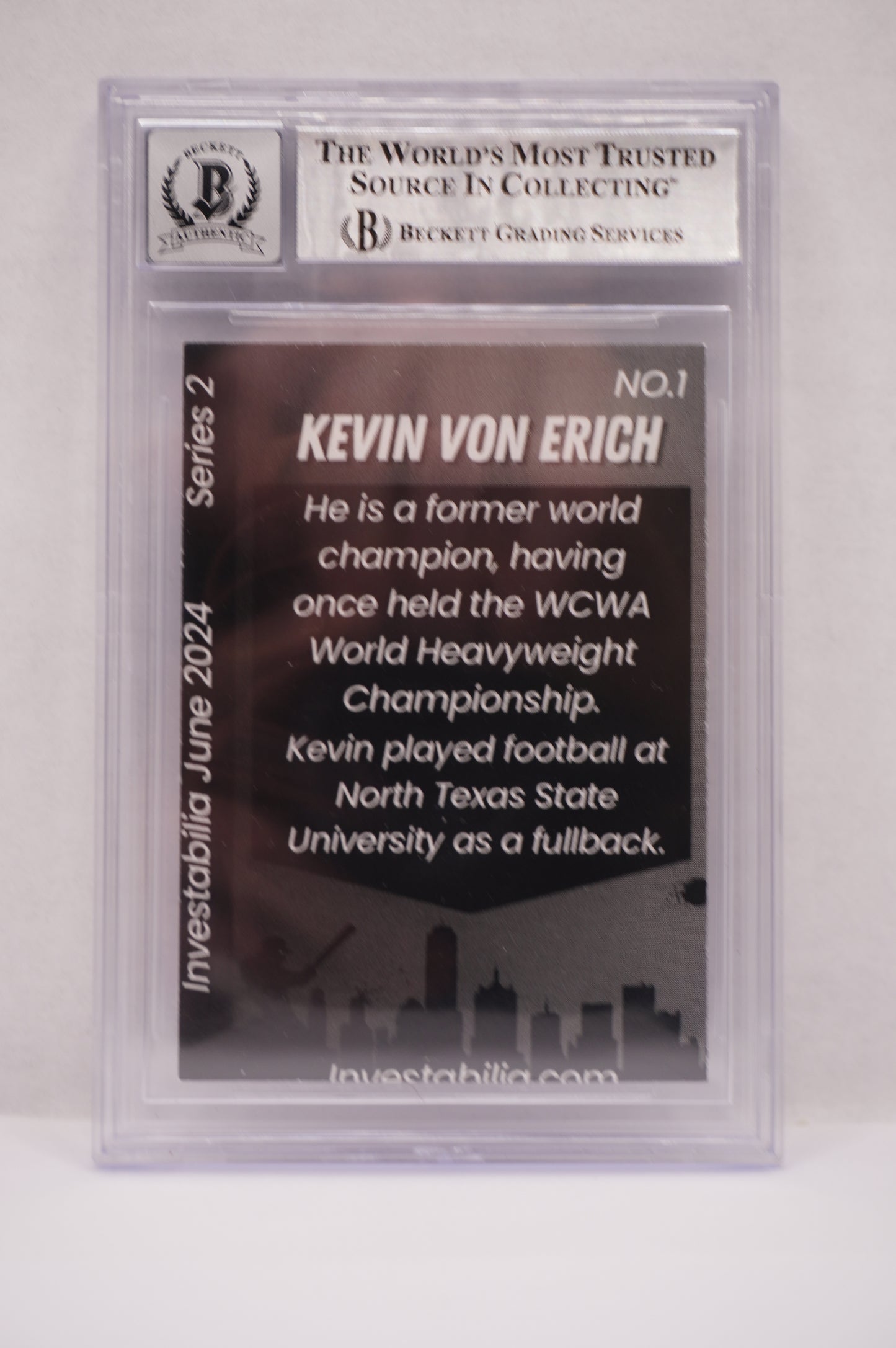 2024 JUNE INVESTABILIA SERIES 2 KEVIN VON ERICH #1 BGS AUTH. AUTO