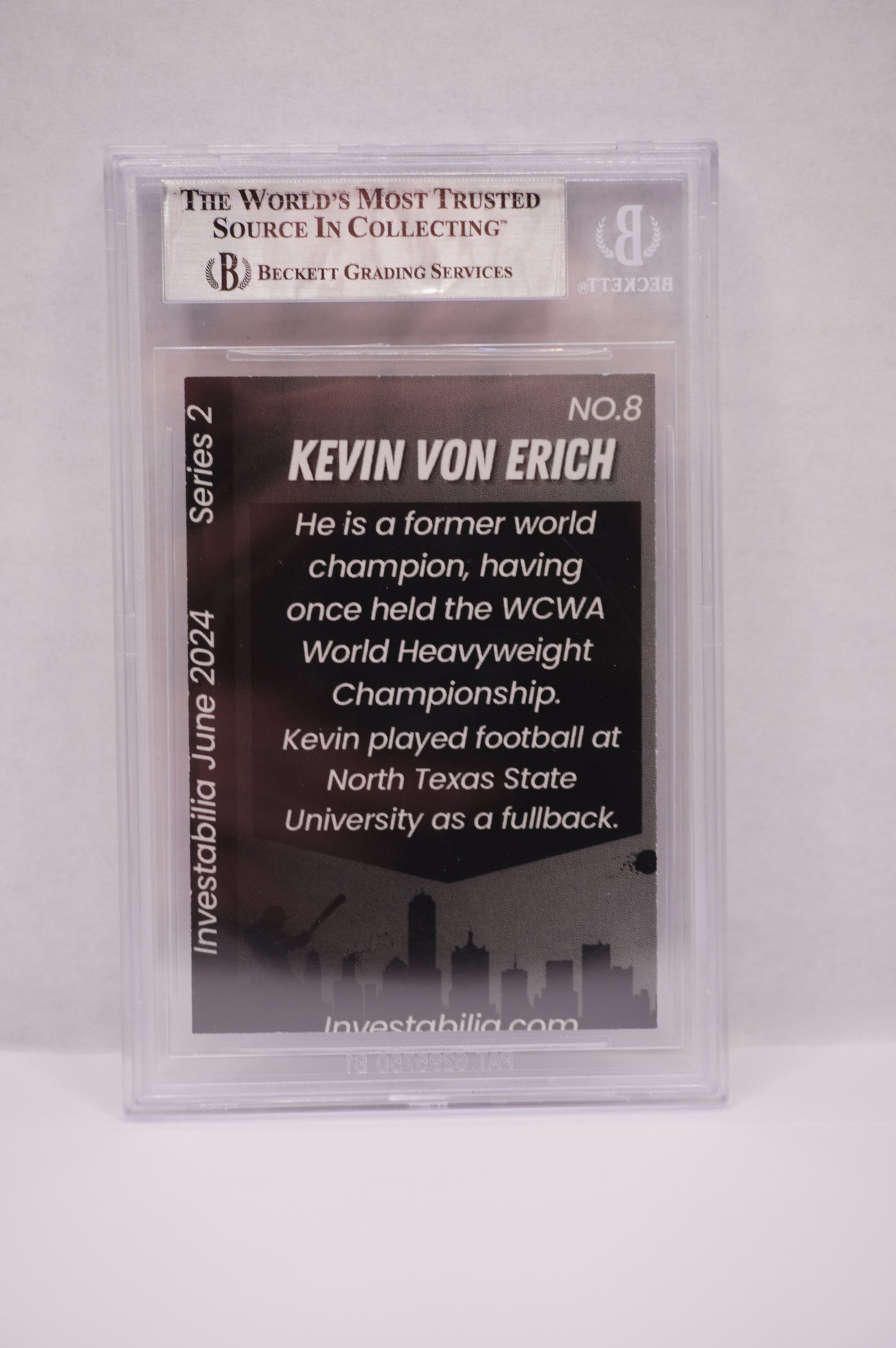 2024 JUNE INVESTABILIA SERIES 2 KEVIN VON ERICH #8 BGS AUTH. AUTO