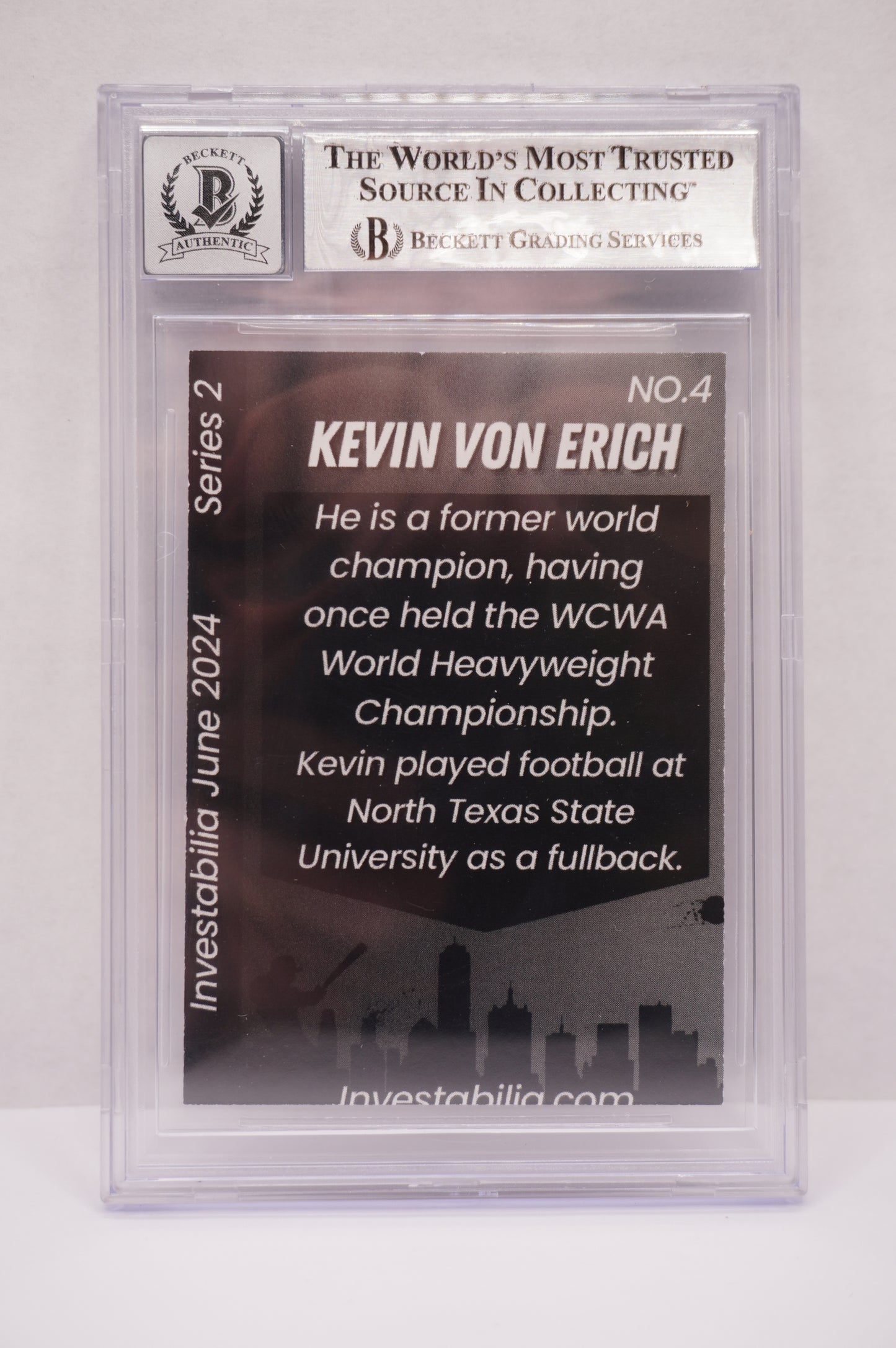 2024 JUNE INVESTABILIA SERIES 2 KEVIN VON ERICH #4 BGS AUTH. AUTO