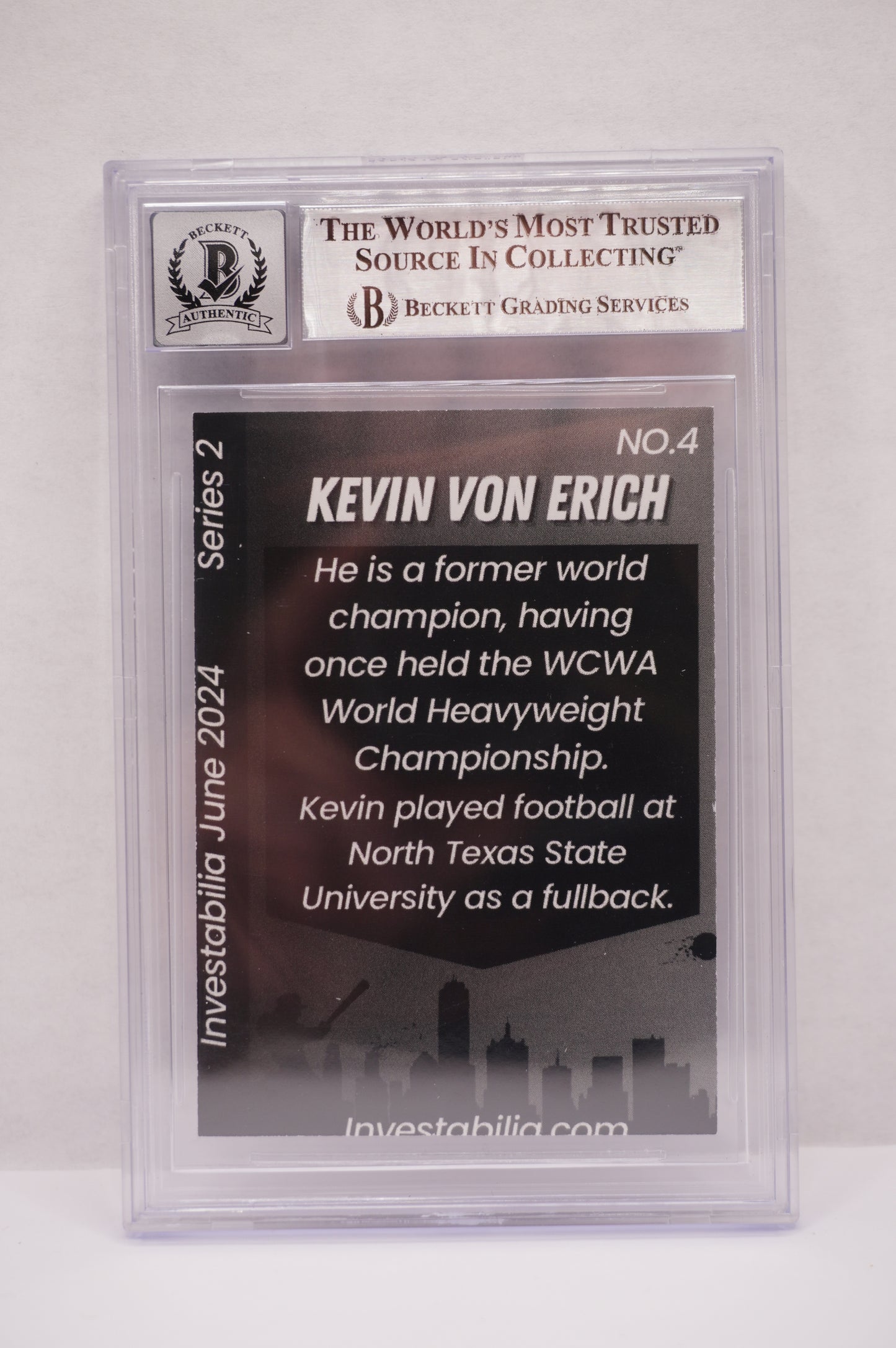 2024 JUNE INVESTABILIA SERIES 2 KEVIN VON ERICH #4 BGS AUTH. AUTO