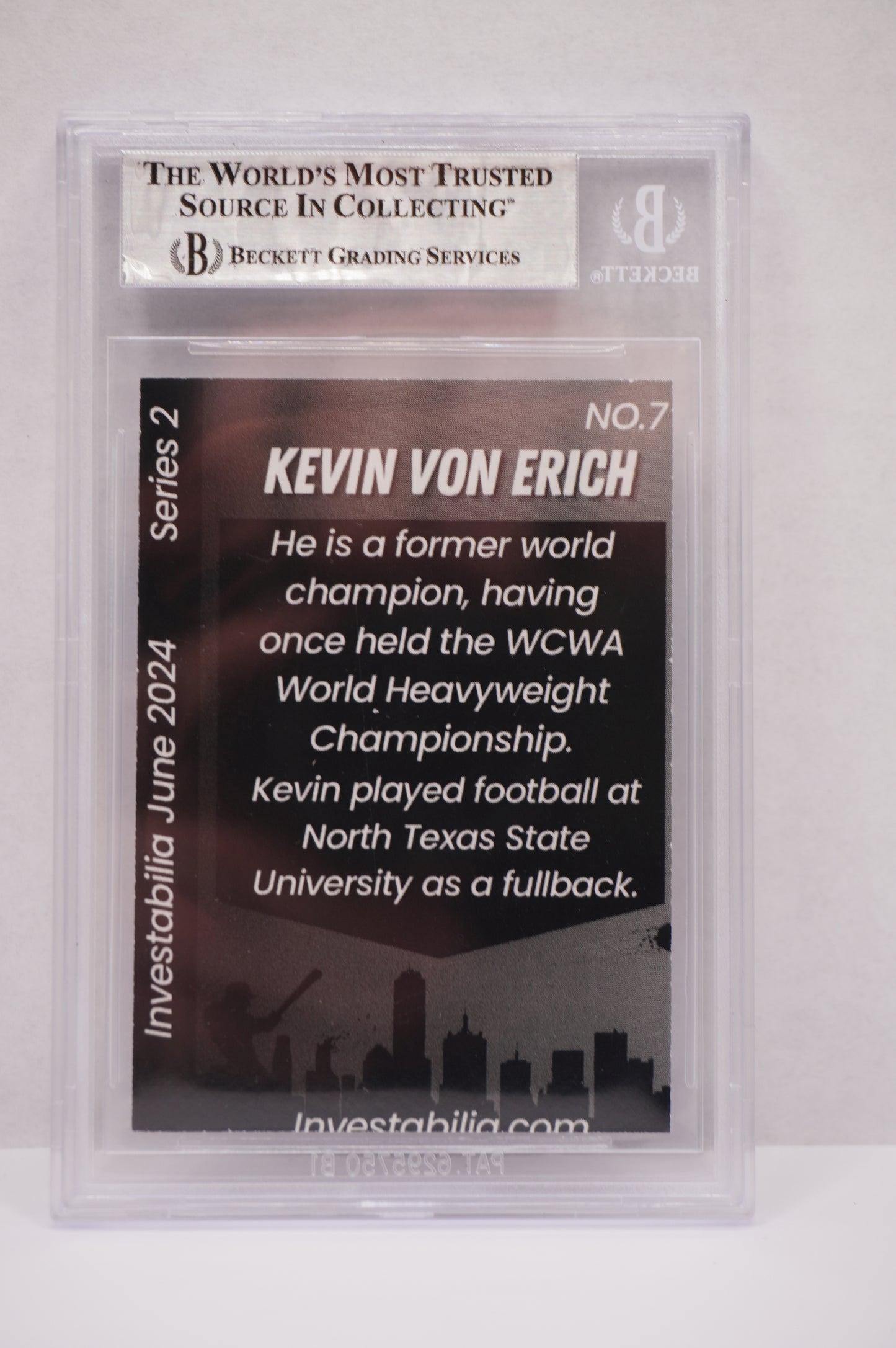 2024 JUNE INVESTABILIA SERIES 2 KEVIN VON ERICH #7 BGS AUTH. AUTO