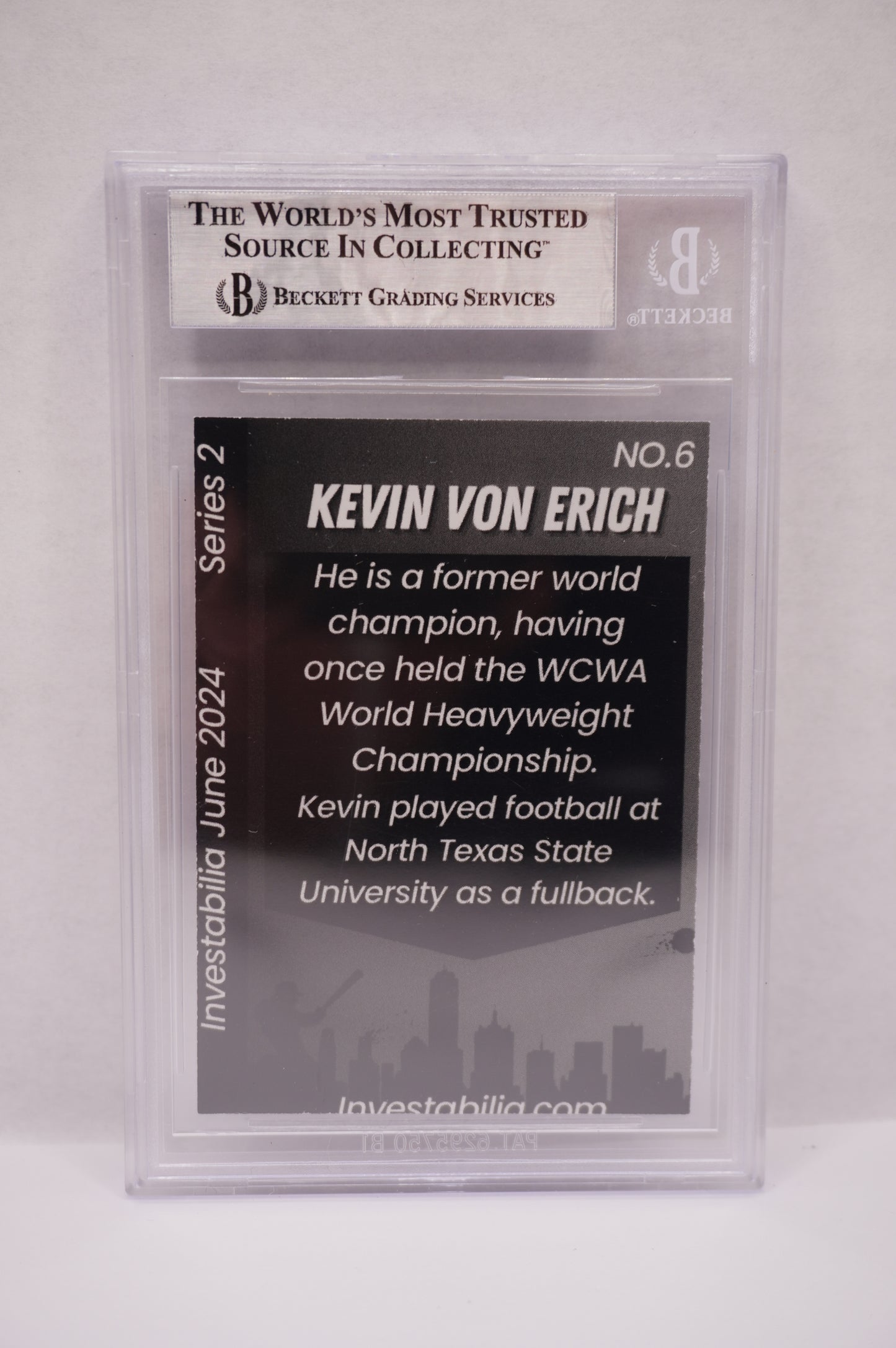 2024 JUNE INVESTABILIA SERIES 2 KEVIN VON ERICH #6 BGS AUTH. AUTO