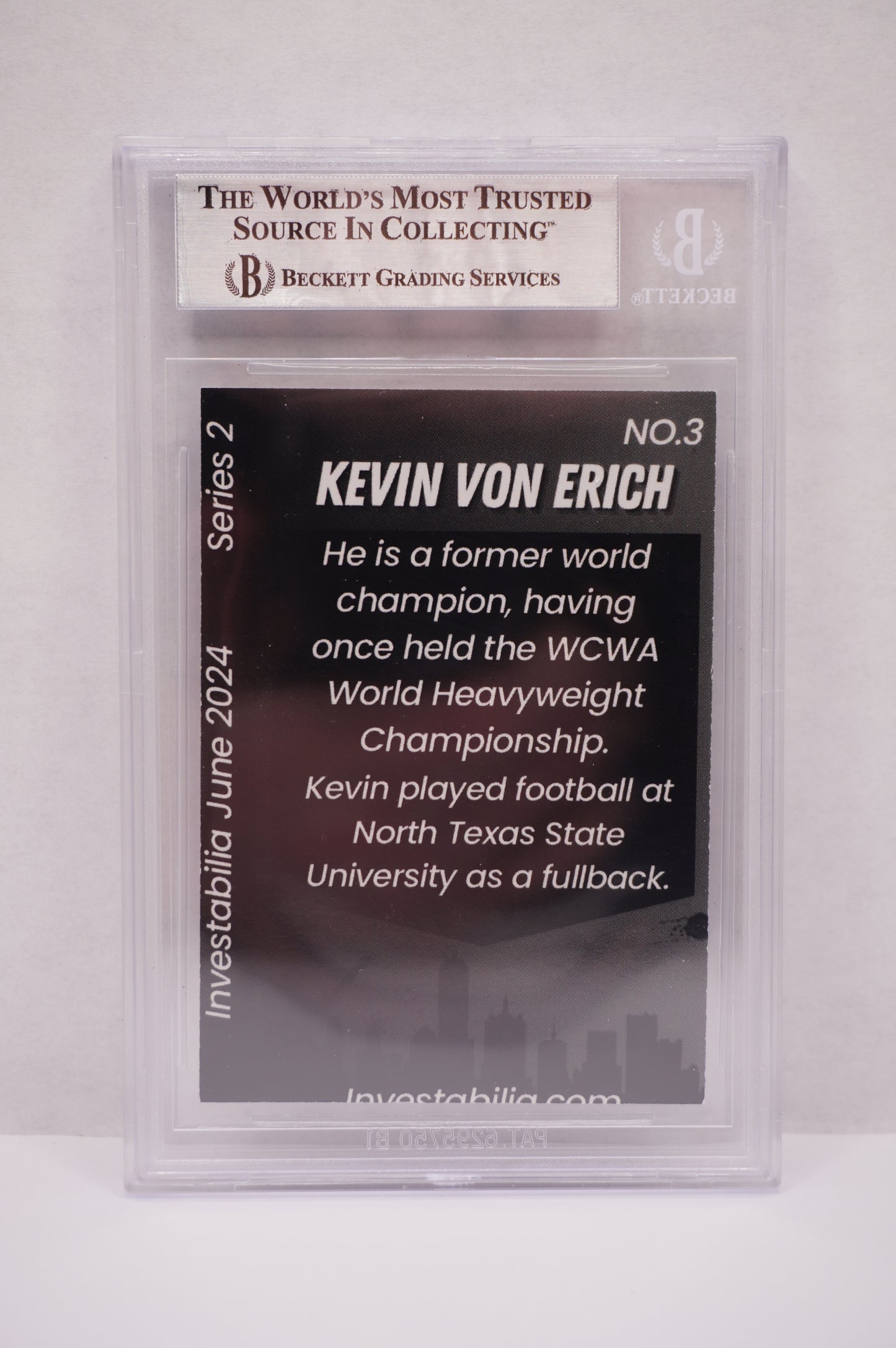 2024 JUNE INVESTABILIA SERIES 2 KEVIN VON ERICH #3 BGS AUTH. AUTO