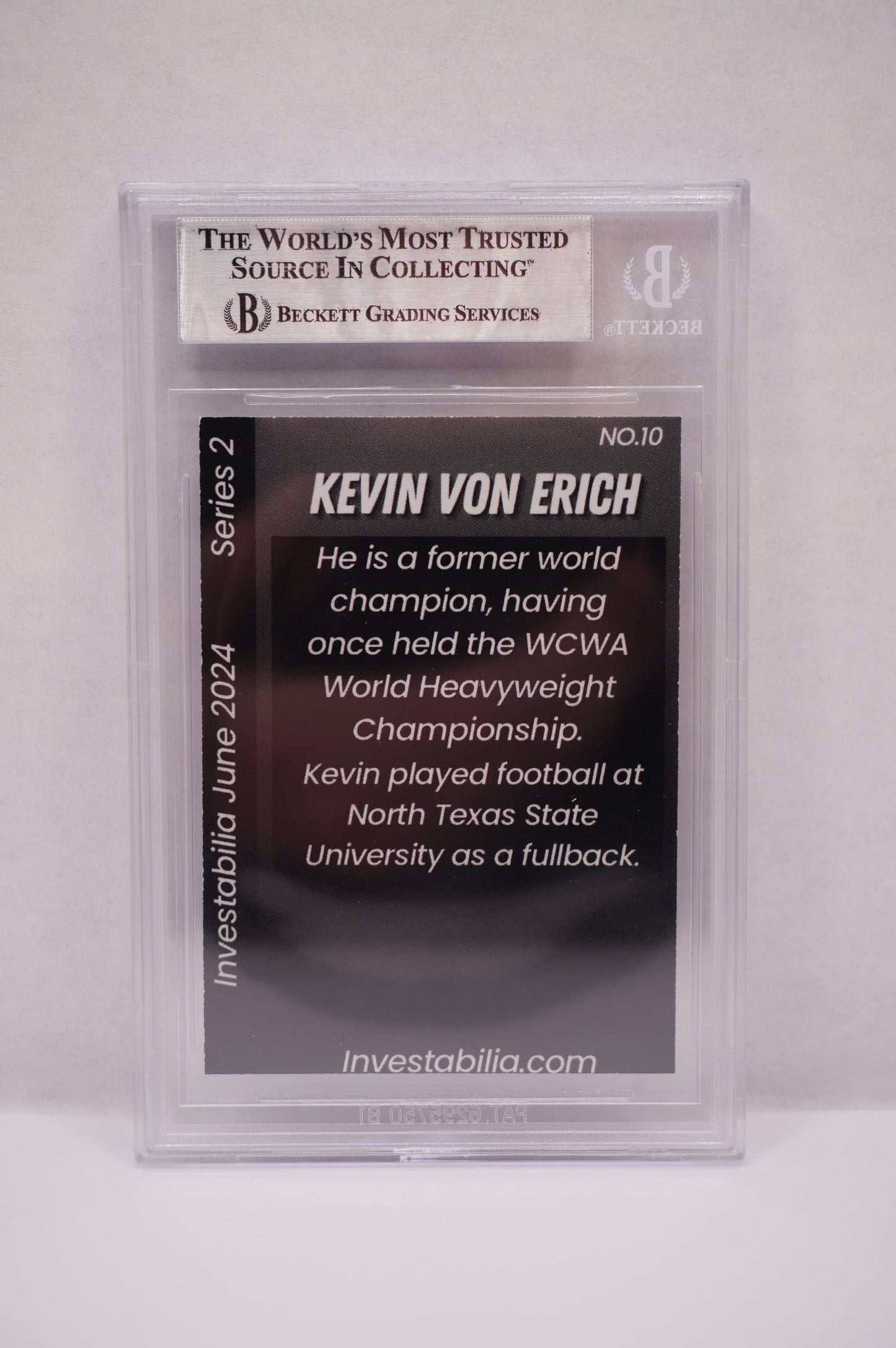 2024 JUNE INVESTABILIA SERIES 2 KEVIN VON ERICH #10 BGS AUTH. AUTO