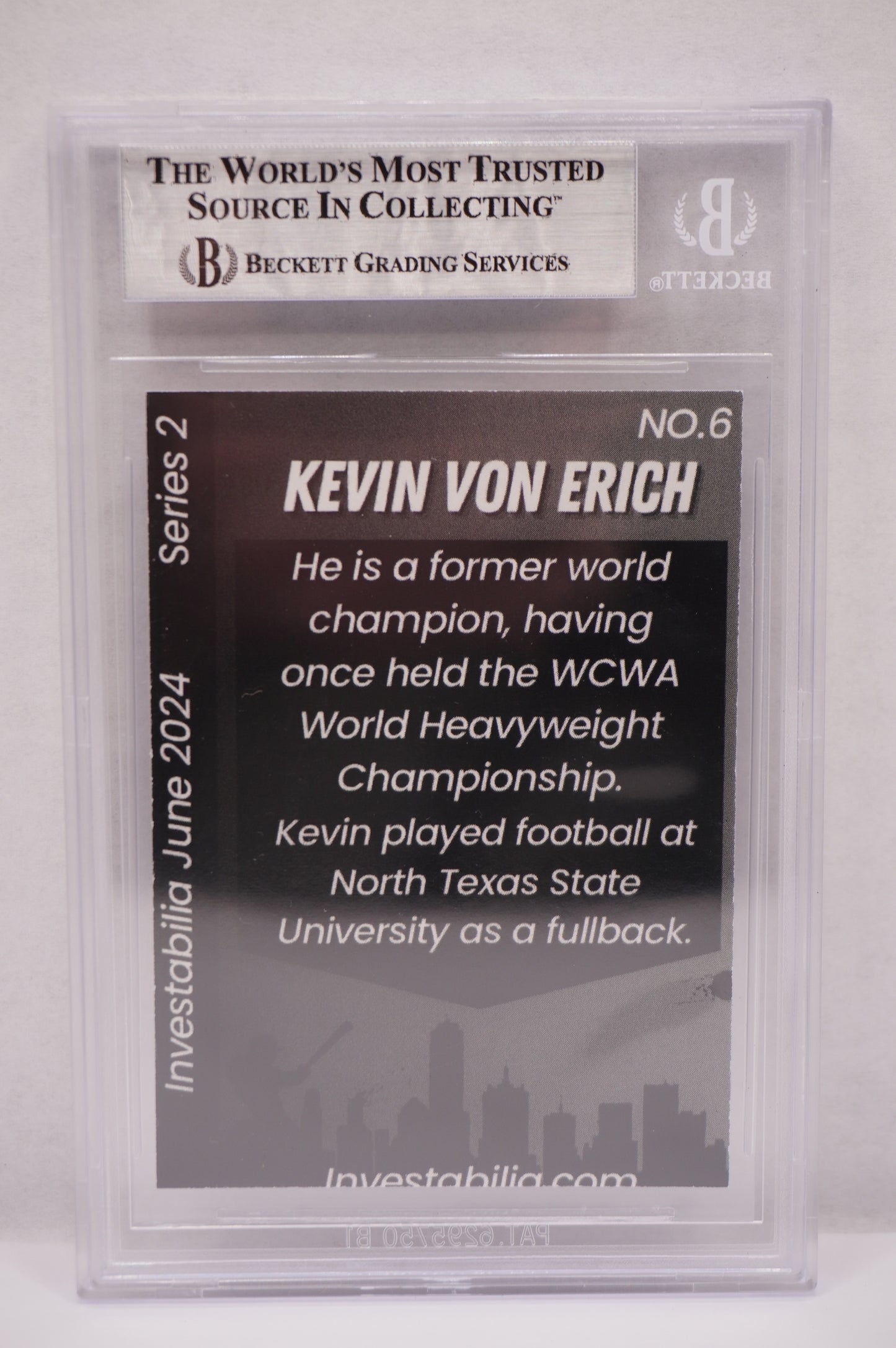 2024 JUNE INVESTABILIA SERIES 2 KEVIN VON ERICH #6 BGS AUTH. AUTO