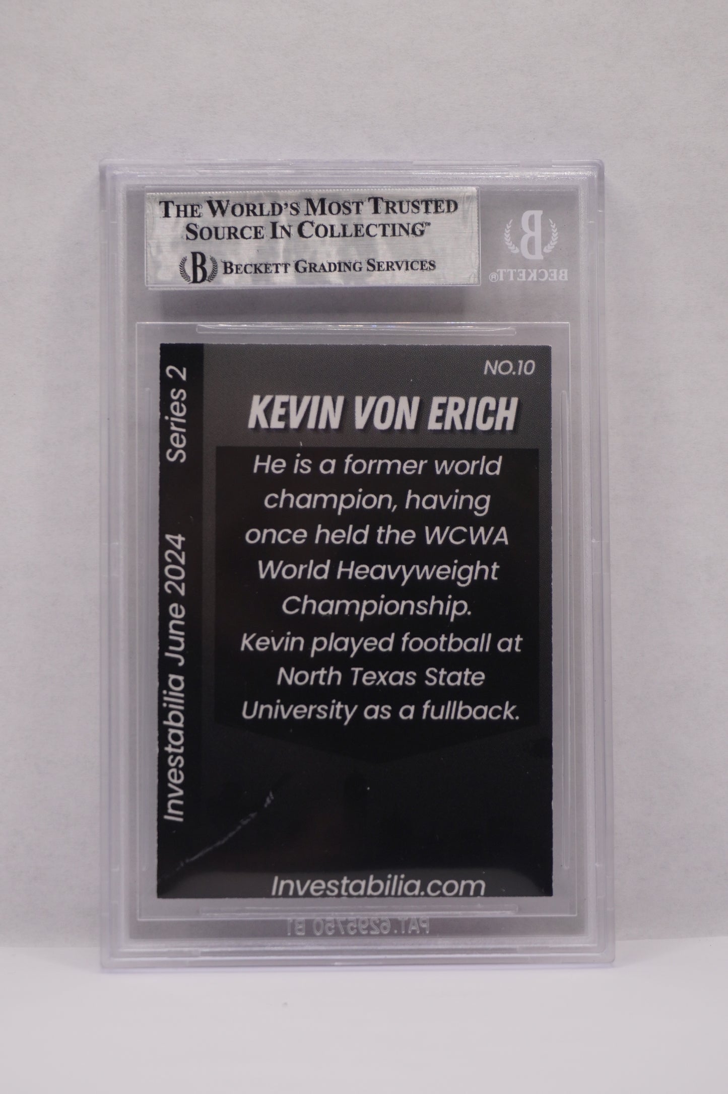 2024 JUNE INVESTABILIA SERIES 2 KEVIN VON ERICH #10 BGS AUTH. AUTO