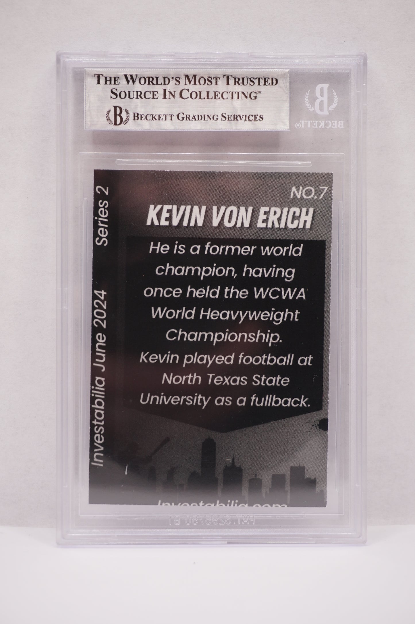 2024 JUNE INVESTABILIA SERIES 2 KEVIN VON ERICH #10 BGS AUTH. AUTO