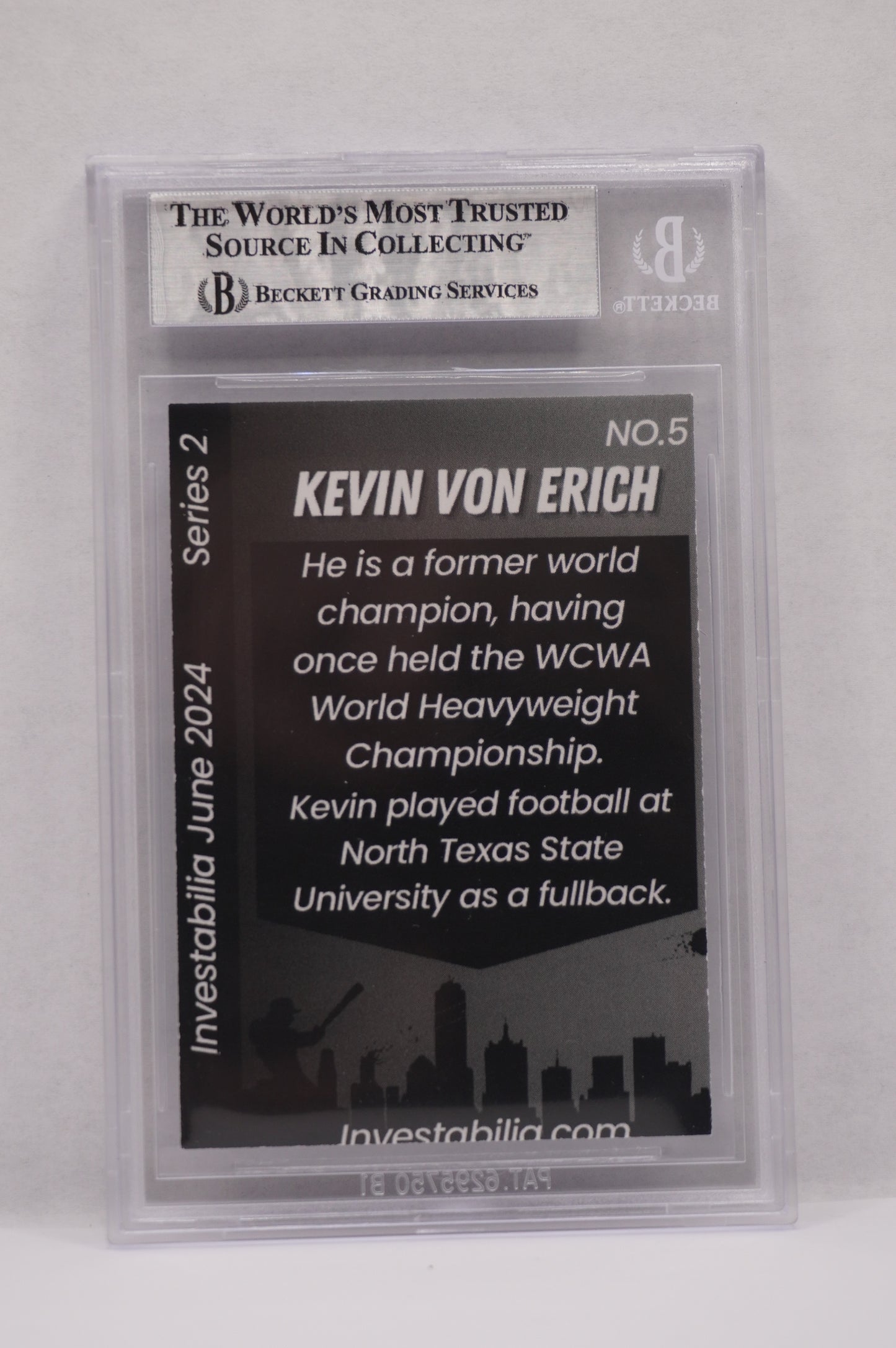 2024 JUNE INVESTABILIA SERIES 2 KEVIN VON ERICH #5 BGS AUTH. AUTO