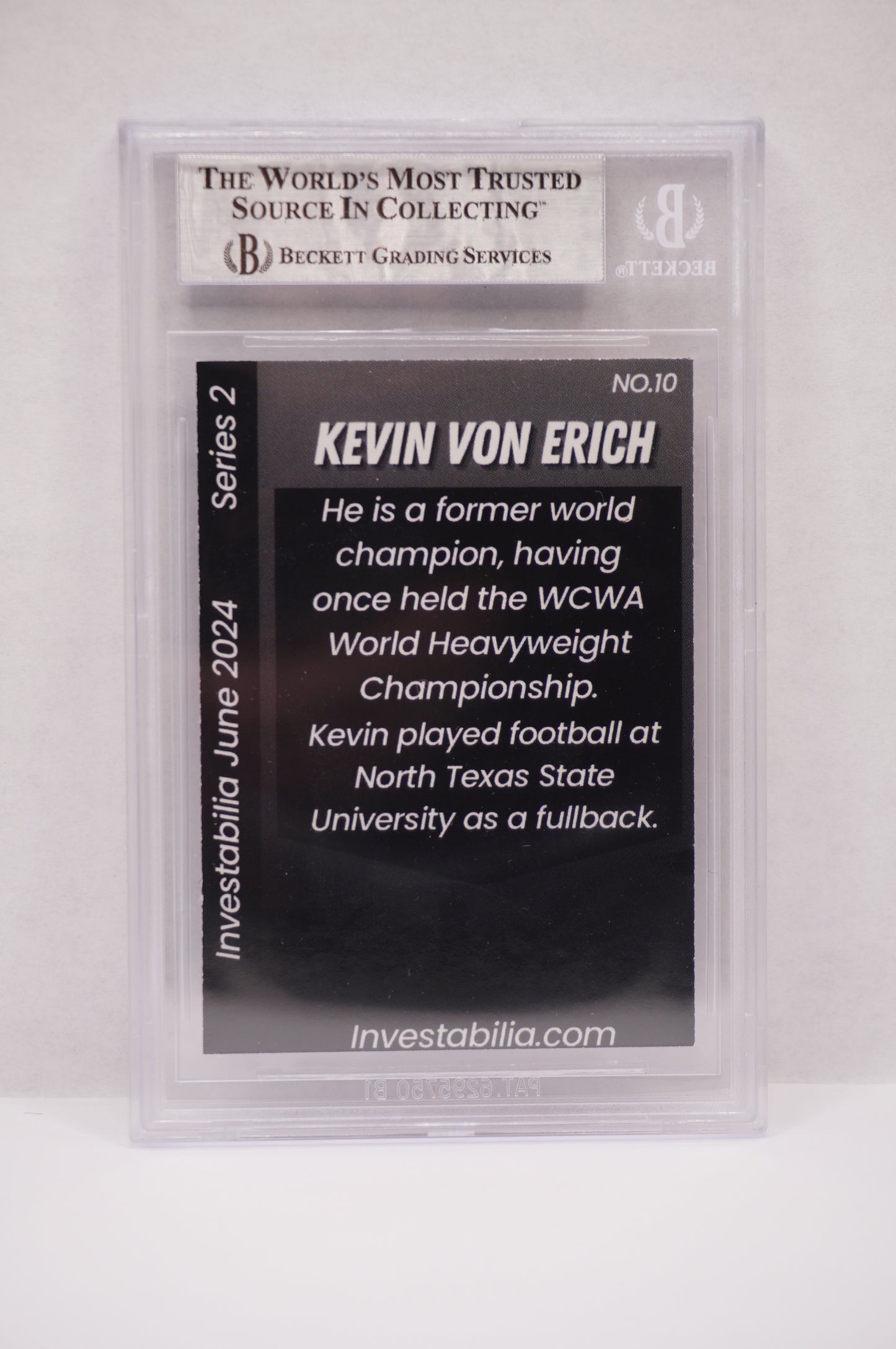 2024 JUNE INVESTABILIA SERIES 2 KEVIN VON ERICH #10 BGS AUTH. AUTO