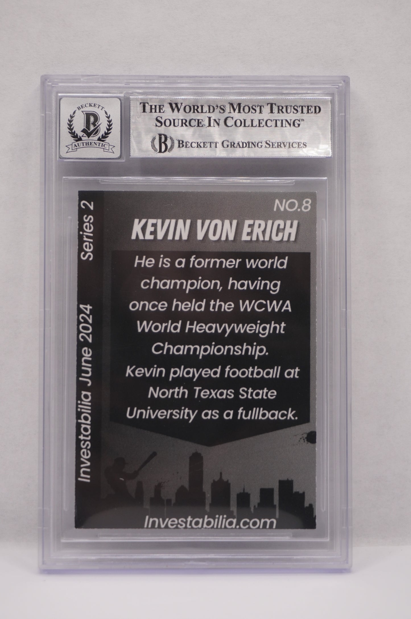 2024 JUNE INVESTABILIA SERIES 2 KEVIN VON ERICH #8 BGS AUTH. AUTO 10