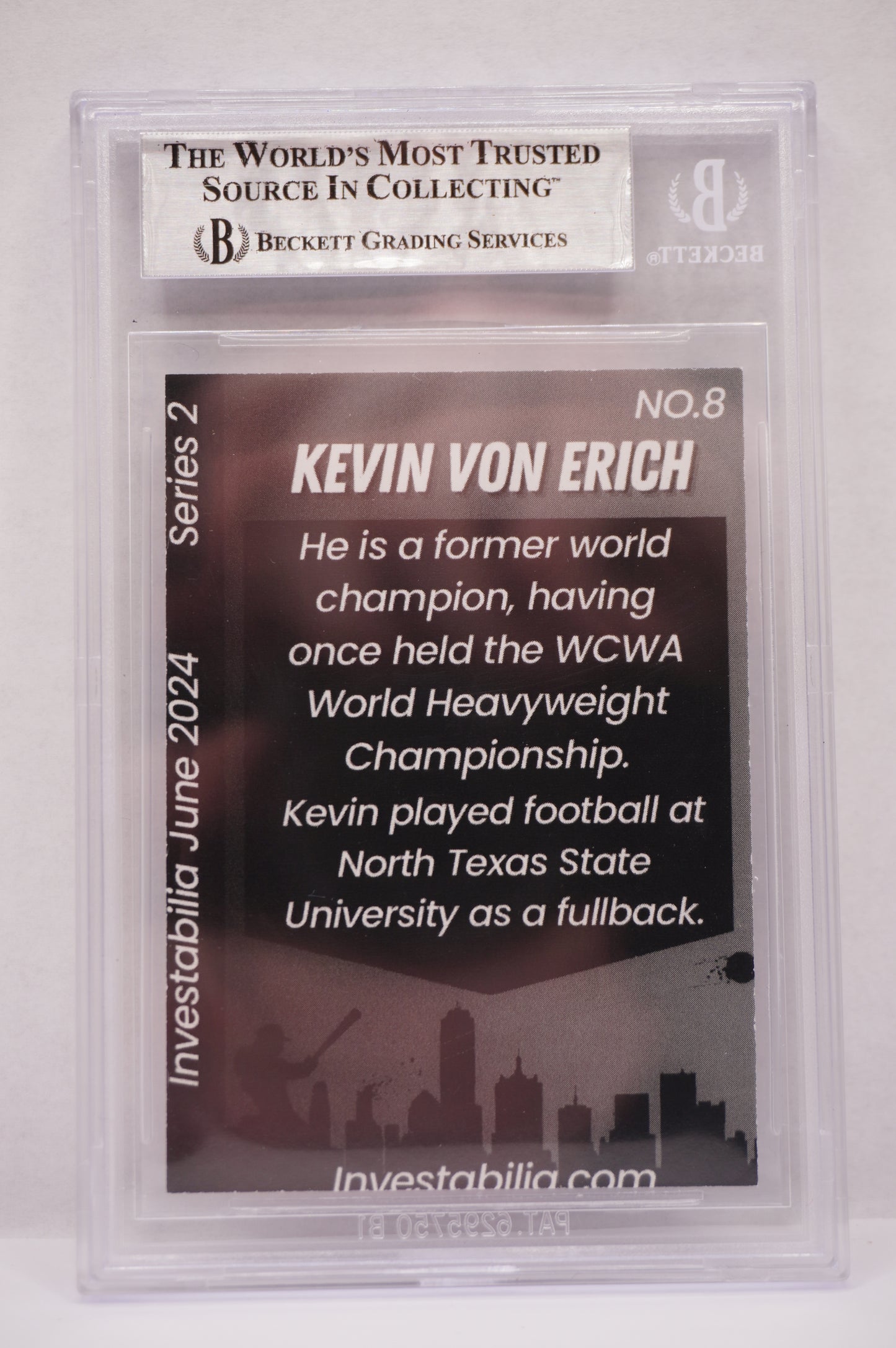 2024 JUNE INVESTABILIA SERIES 2 KEVIN VON ERICH #8 BGS AUTH. AUTO