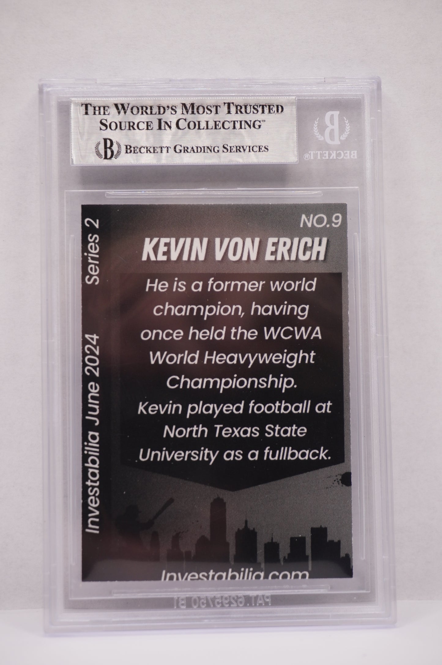 2024 JUNE INVESTABILIA SERIES 2 KEVIN VON ERICH #9 BGS AUTH. AUTO