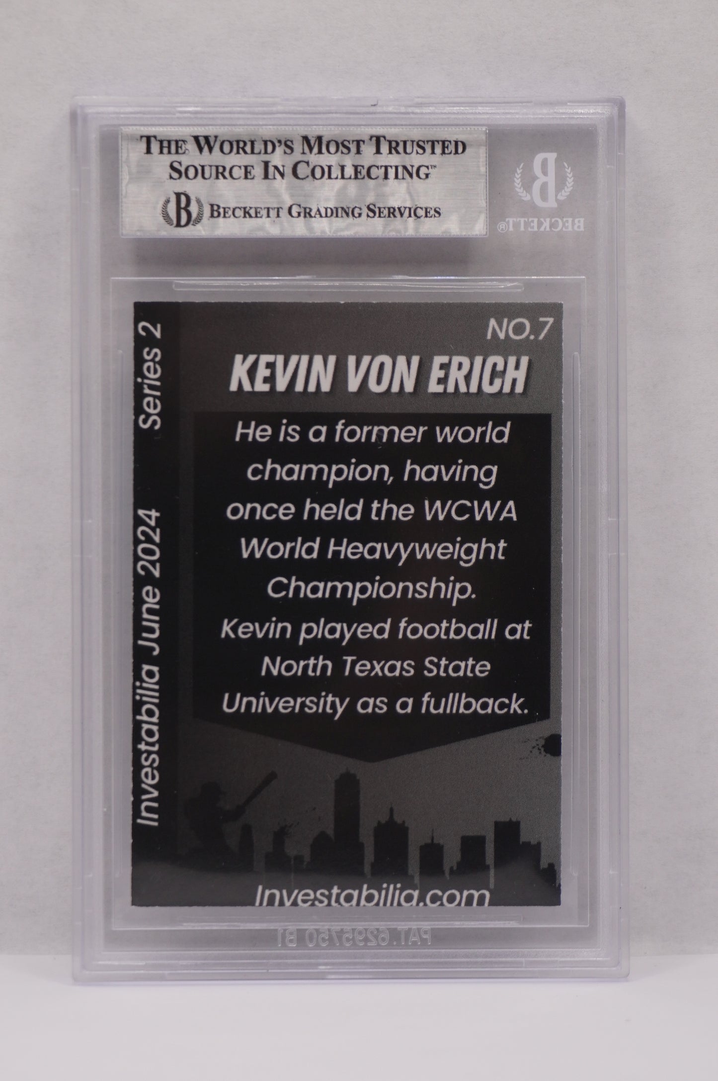 2024 JUNE INVESTABILIA SERIES 2 KEVIN VON ERICH #7 BGS AUTH. AUTO