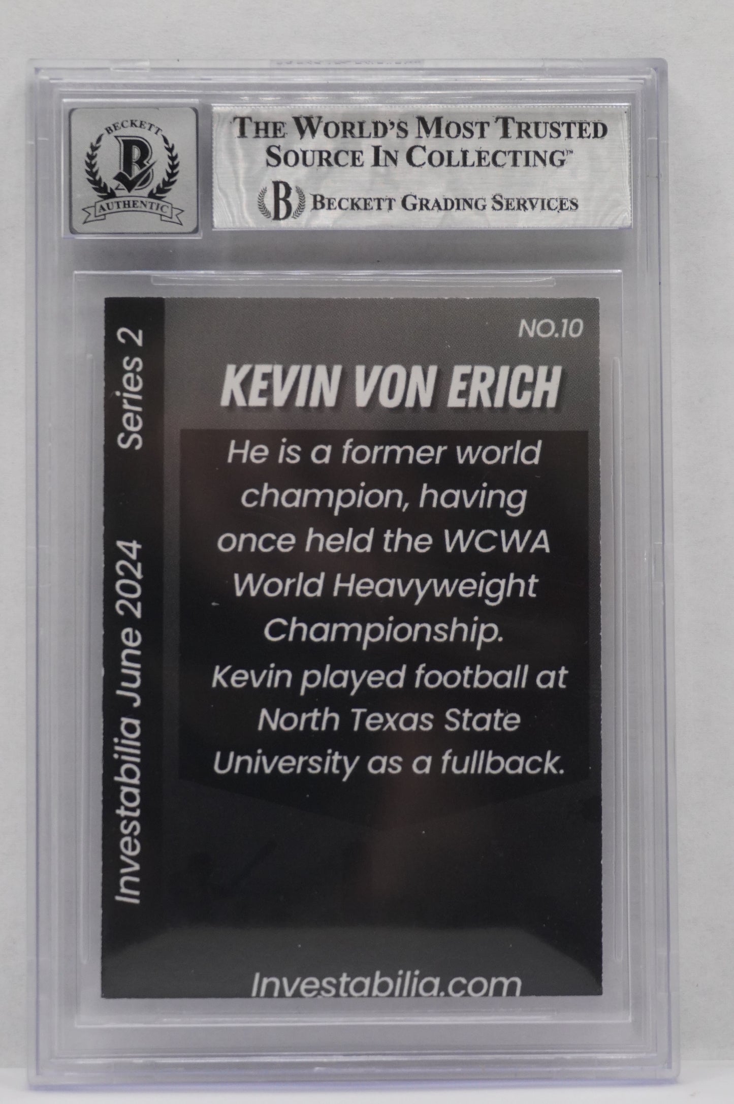 2024 JUNE INVESTABILIA SERIES 2 #10 KEVIN VON ERICH BAS AUTHENTIC AUTO 10