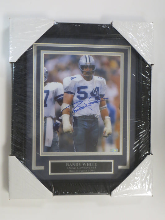 RANDY WHITE DALLAS COWBOYS SIGNED 8x10 FRAMED PHOTO Maryland Terps