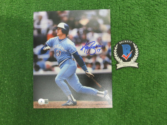 KELLY GRUBER Signed 8x10 Photo TORONTO BLUE JAYS BAS COA