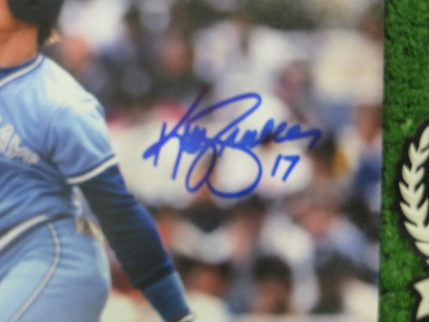KELLY GRUBER Signed 8x10 Photo TORONTO BLUE JAYS BAS COA