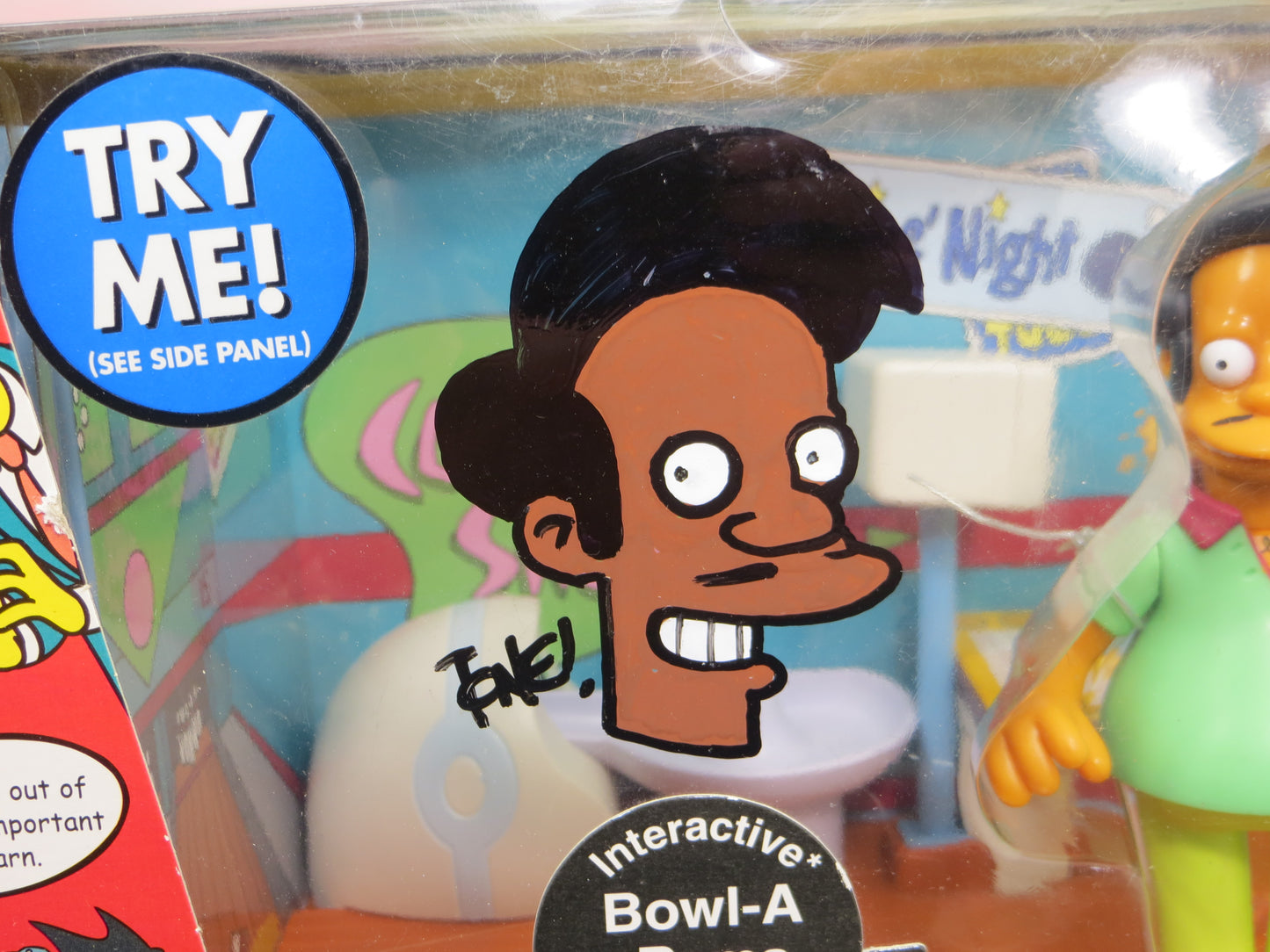 TONE RODRIGUEZ SIGNED SKETCHED Apu Nahasapeemapetilon SIMPSONS FIGURINE
