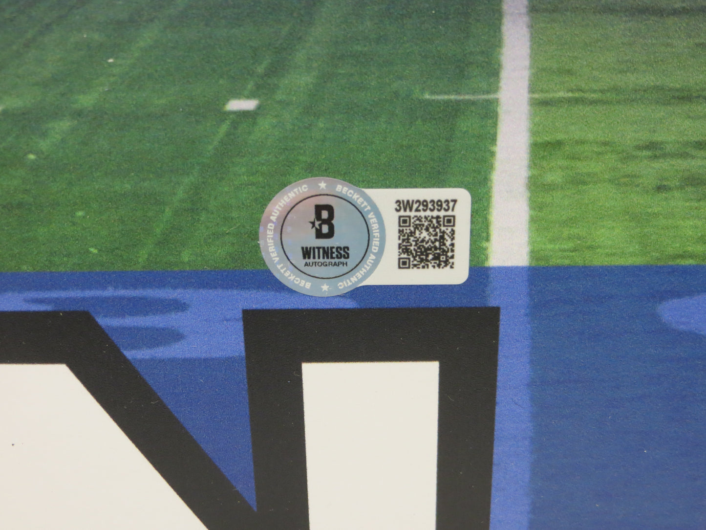 RICKEY JACKSON NEW ORLEANS SAINTS SIGNED 24x36 Dallas Card Show FOAM BOARD BAS